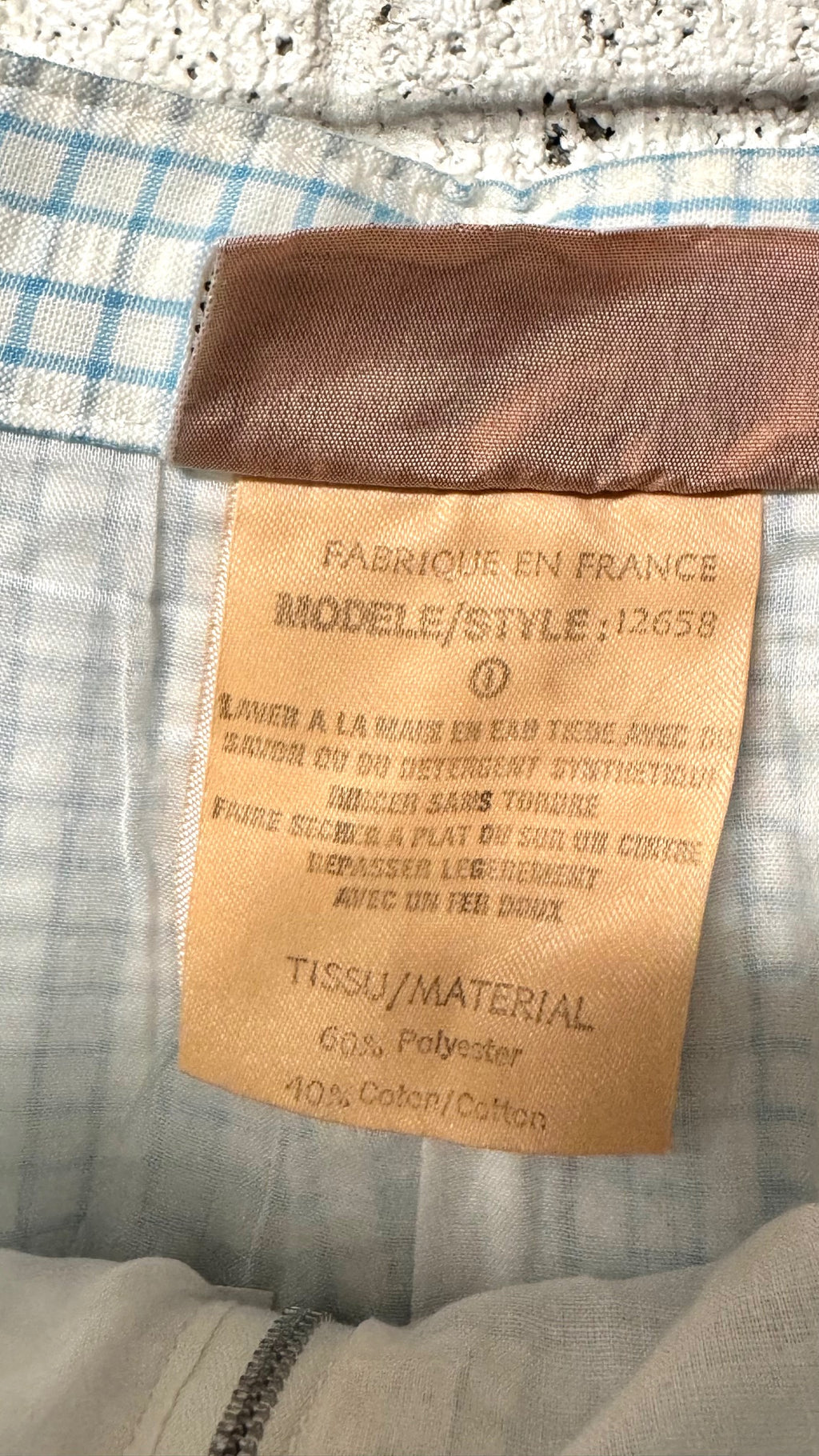 Pantalon carreaux Courrèges