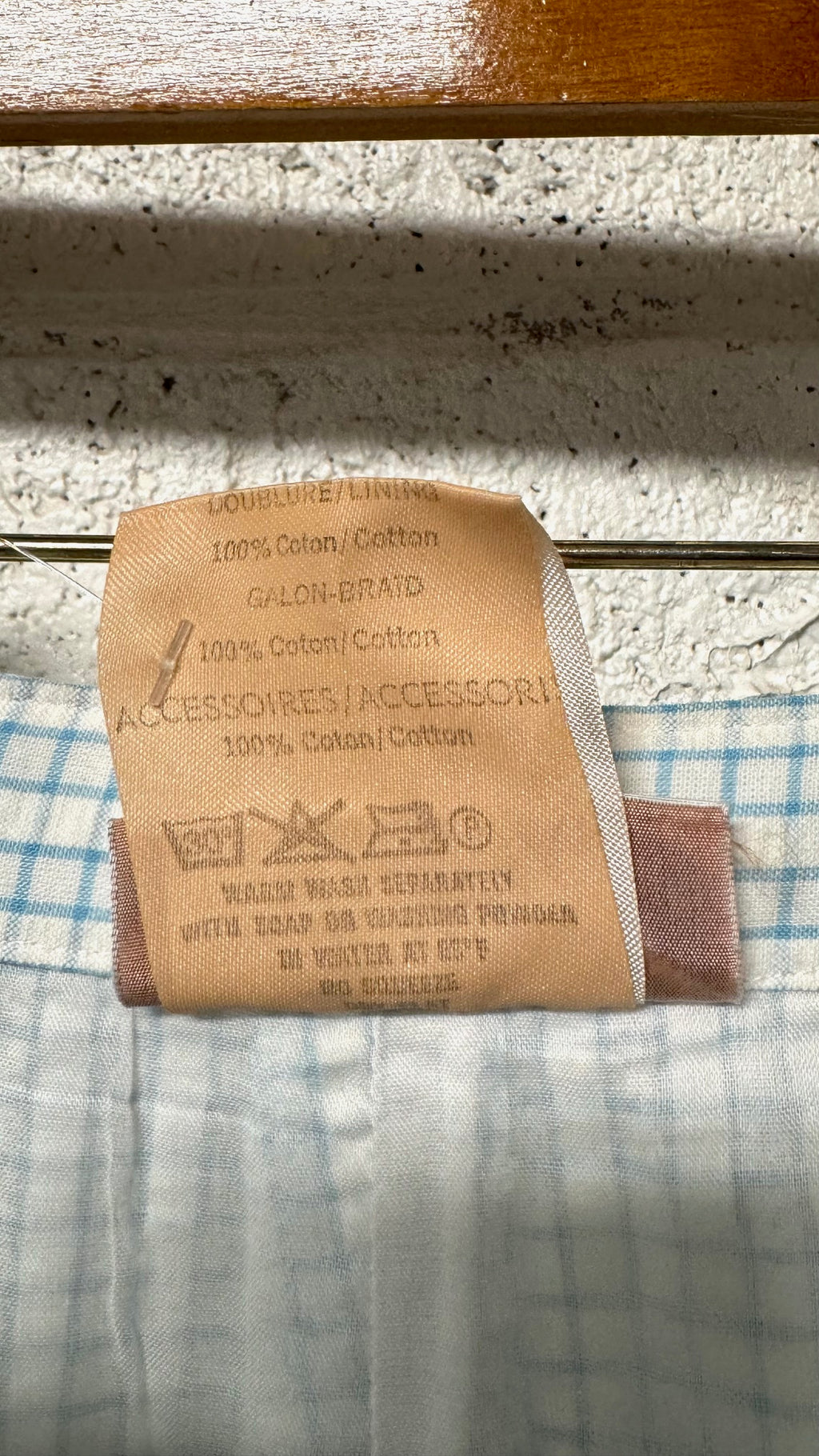 Pantalon carreaux Courrèges