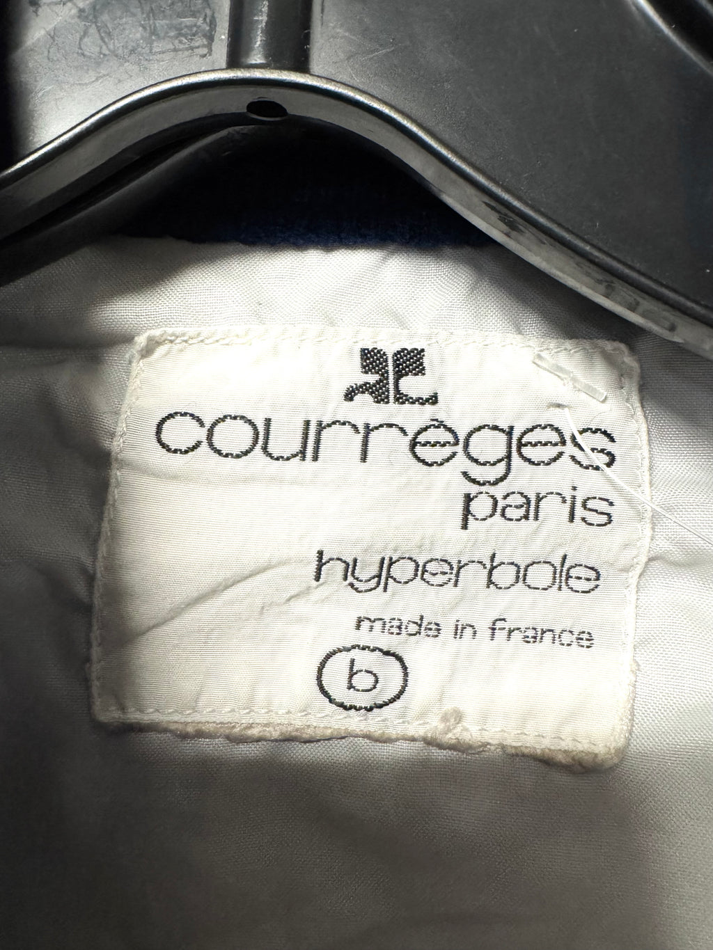 Blouson carreaux crop Courrèges