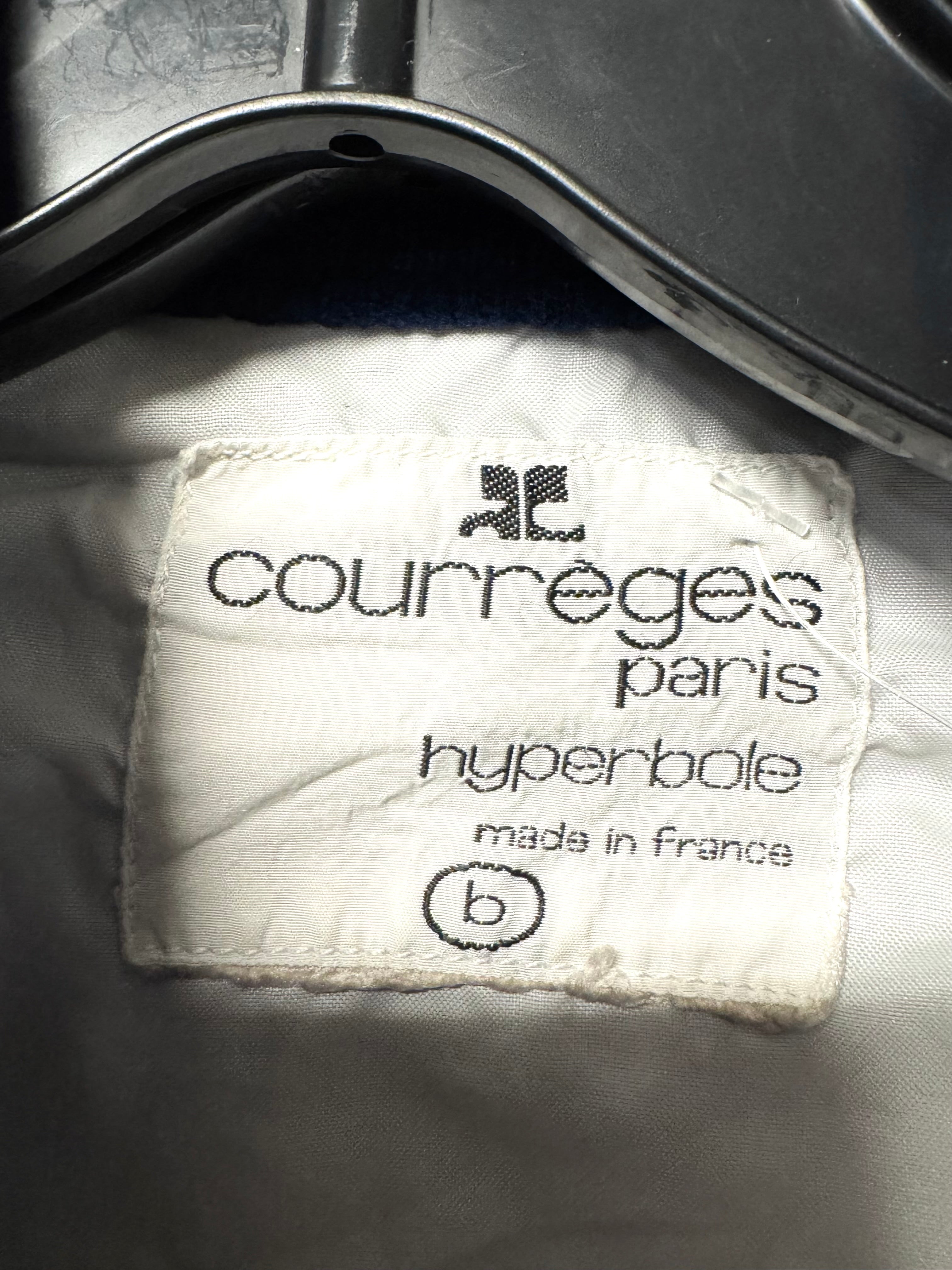 Blouson carreaux crop Courrèges