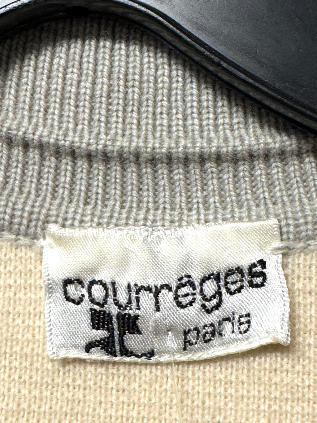 Robe tricot beige Courrèges