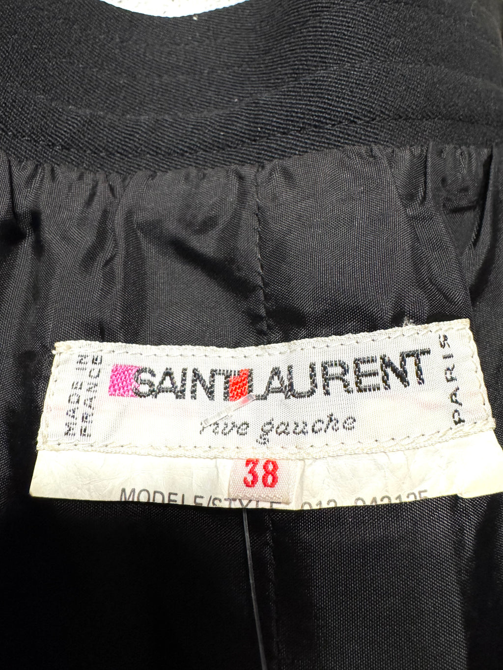 Jupe noir Saint Laurent Rive Gauche