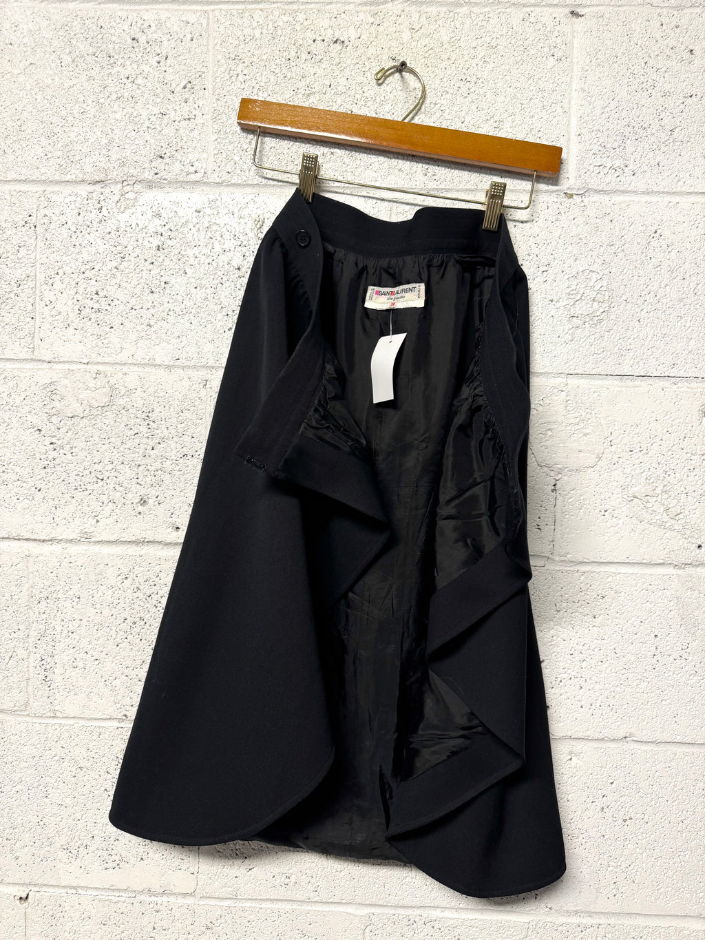 Jupe noir Saint Laurent Rive Gauche