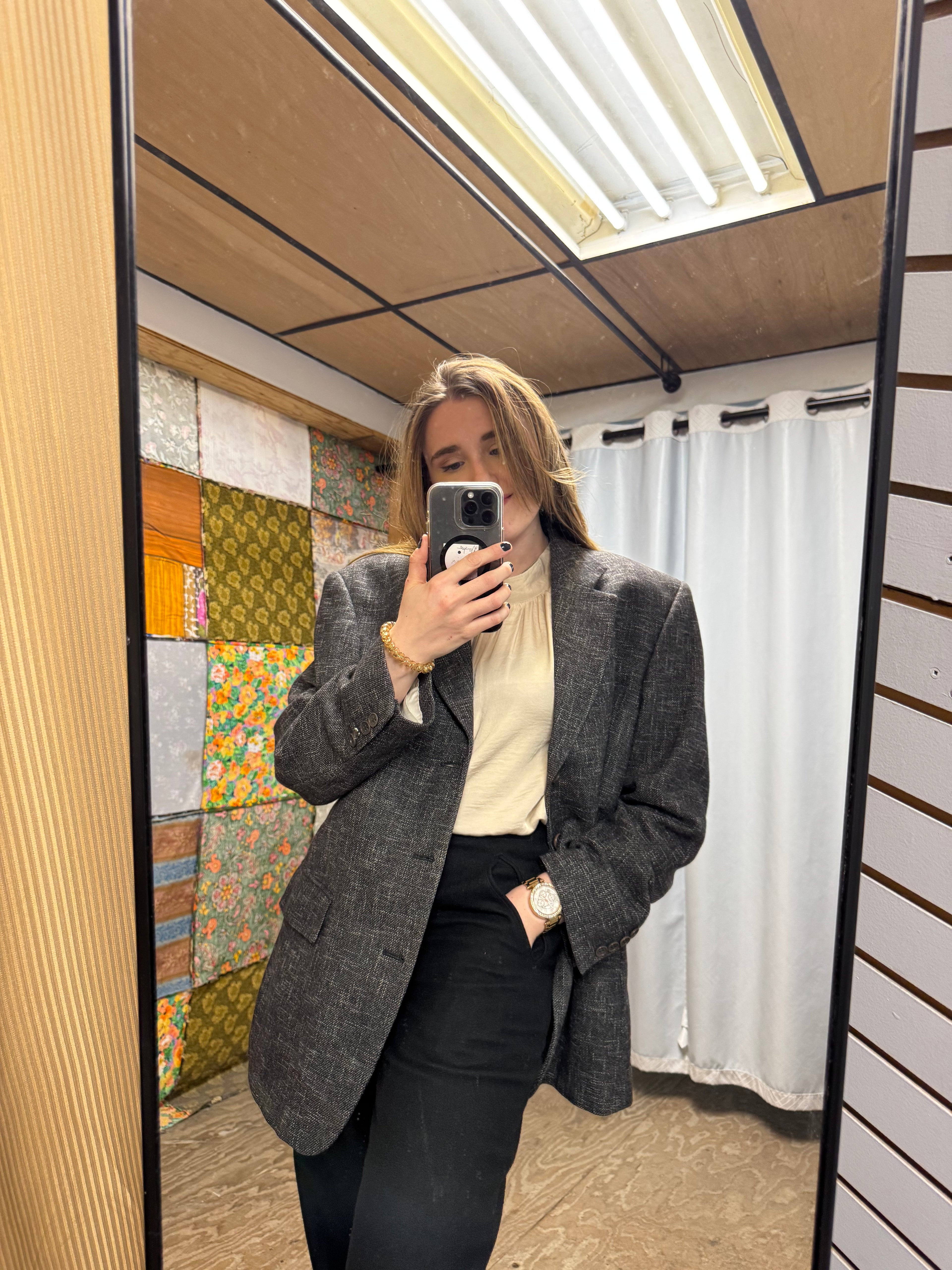 Blazer gris Yves Saint-Laurent