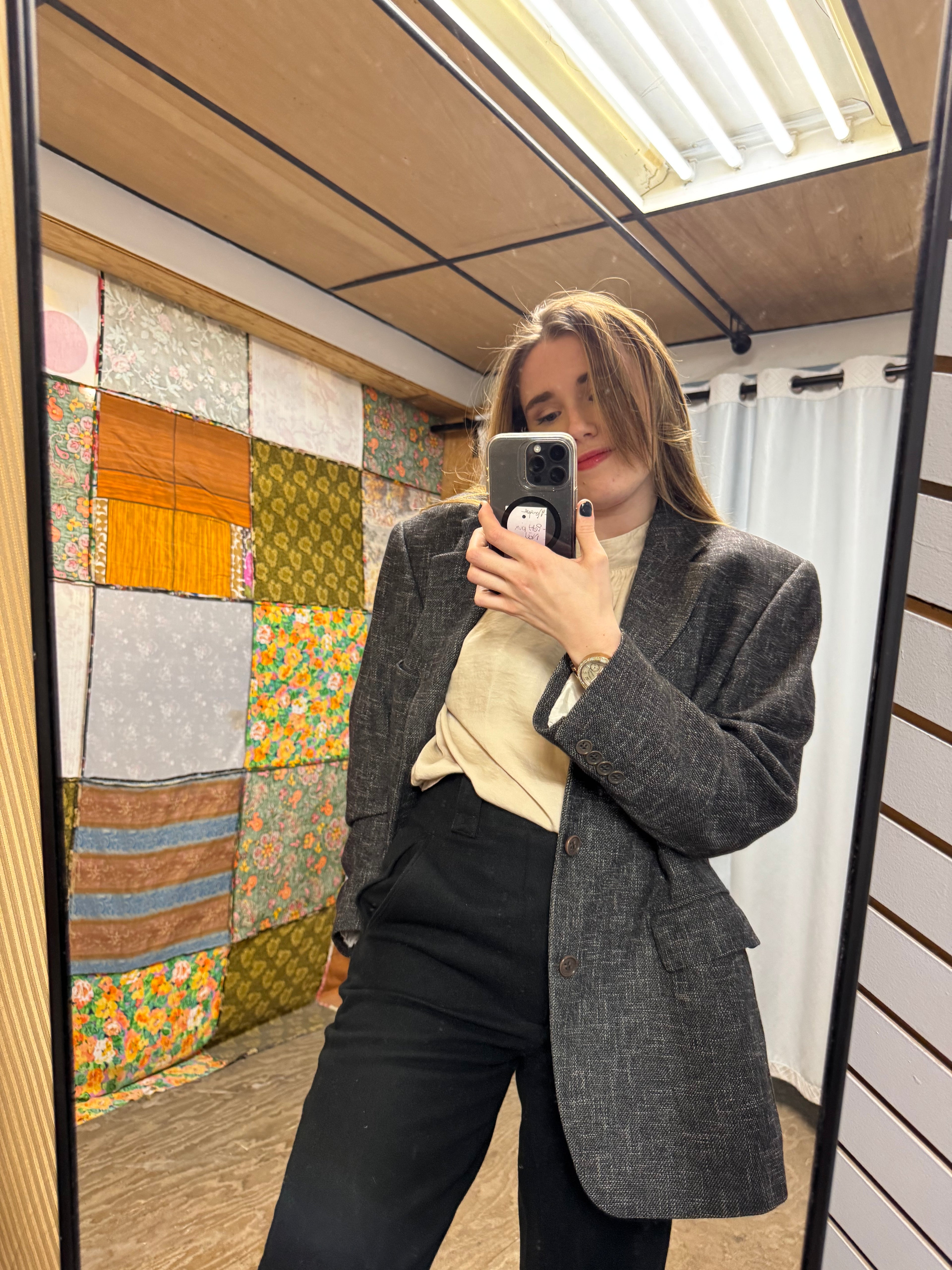 Blazer gris Yves Saint-Laurent