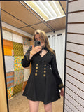 Robe noire broderie Mack Harold