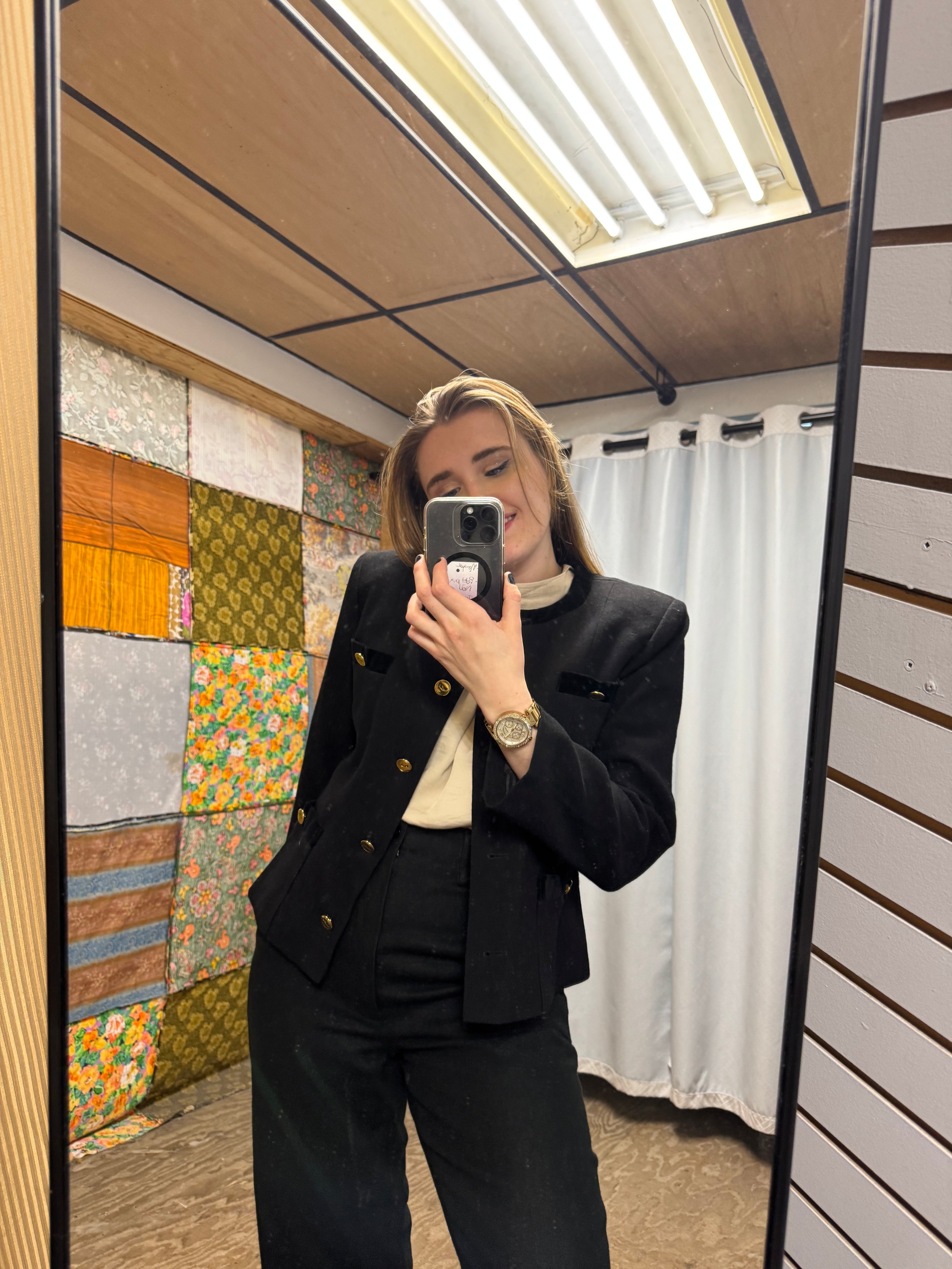 Veste noir et dorée Weill Paris