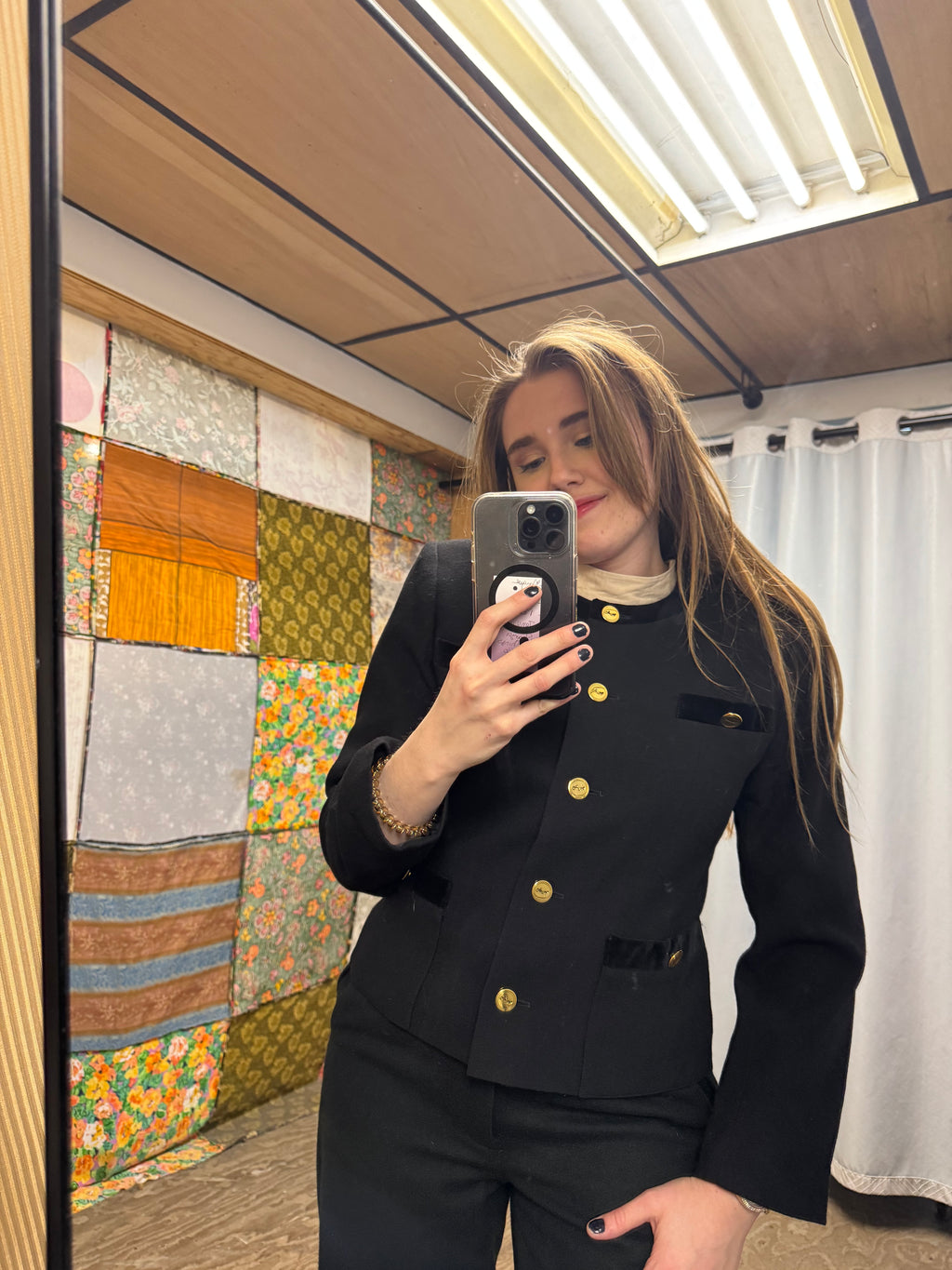 Veste noir et dorée Weill Paris