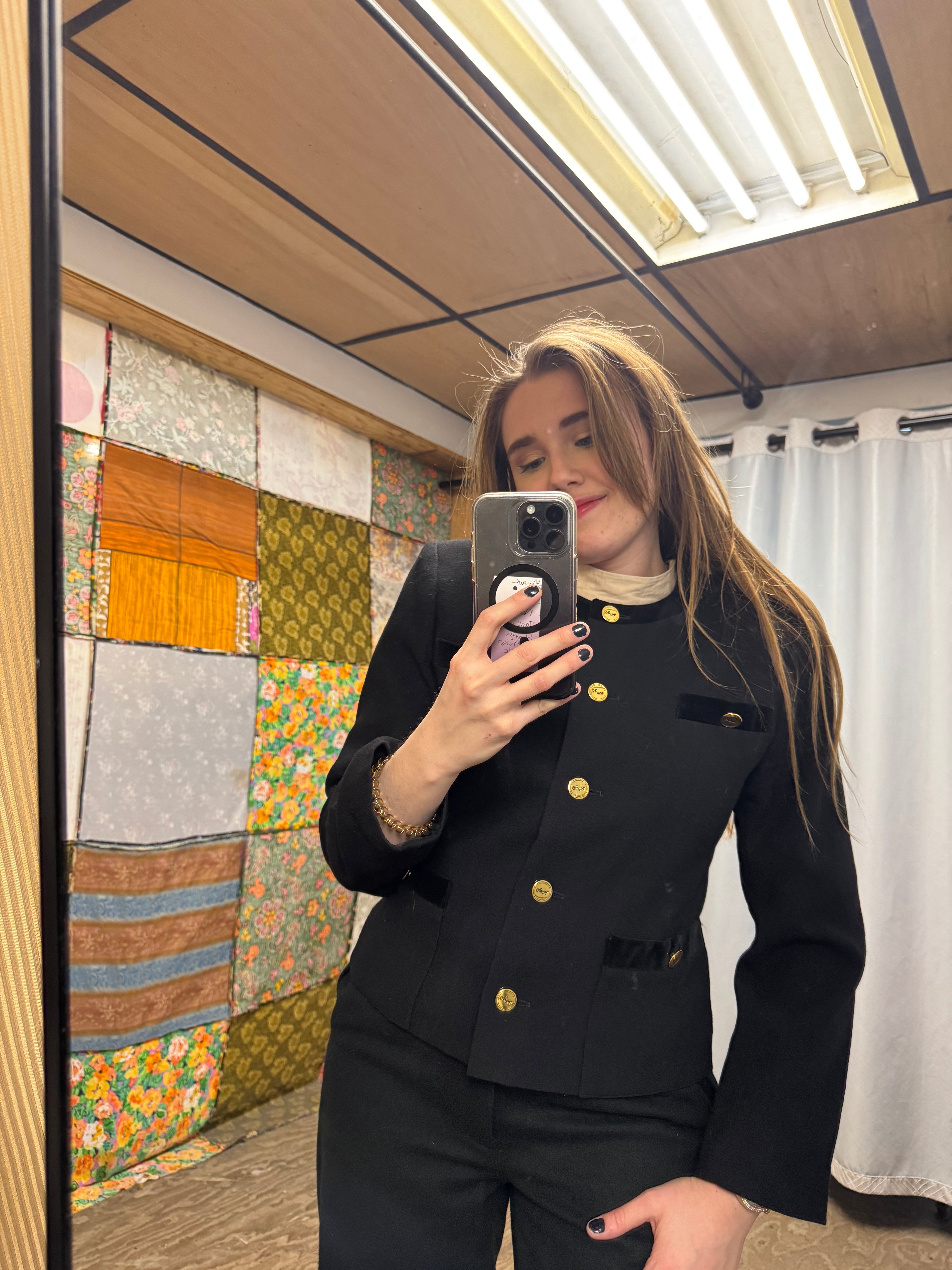 Veste noir et dorée Weill Paris