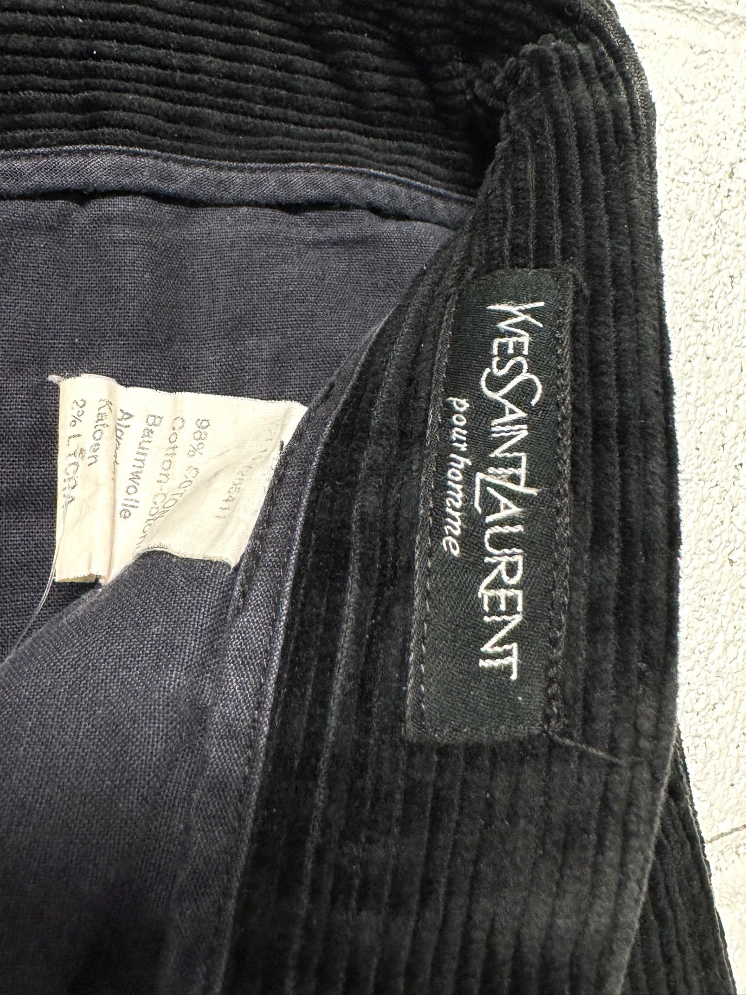 Pantalon velour Yves Saint Laurent