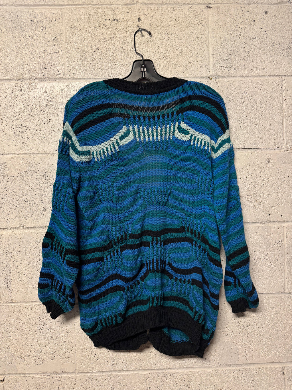 Cardigan Sandro Bleu et Vert