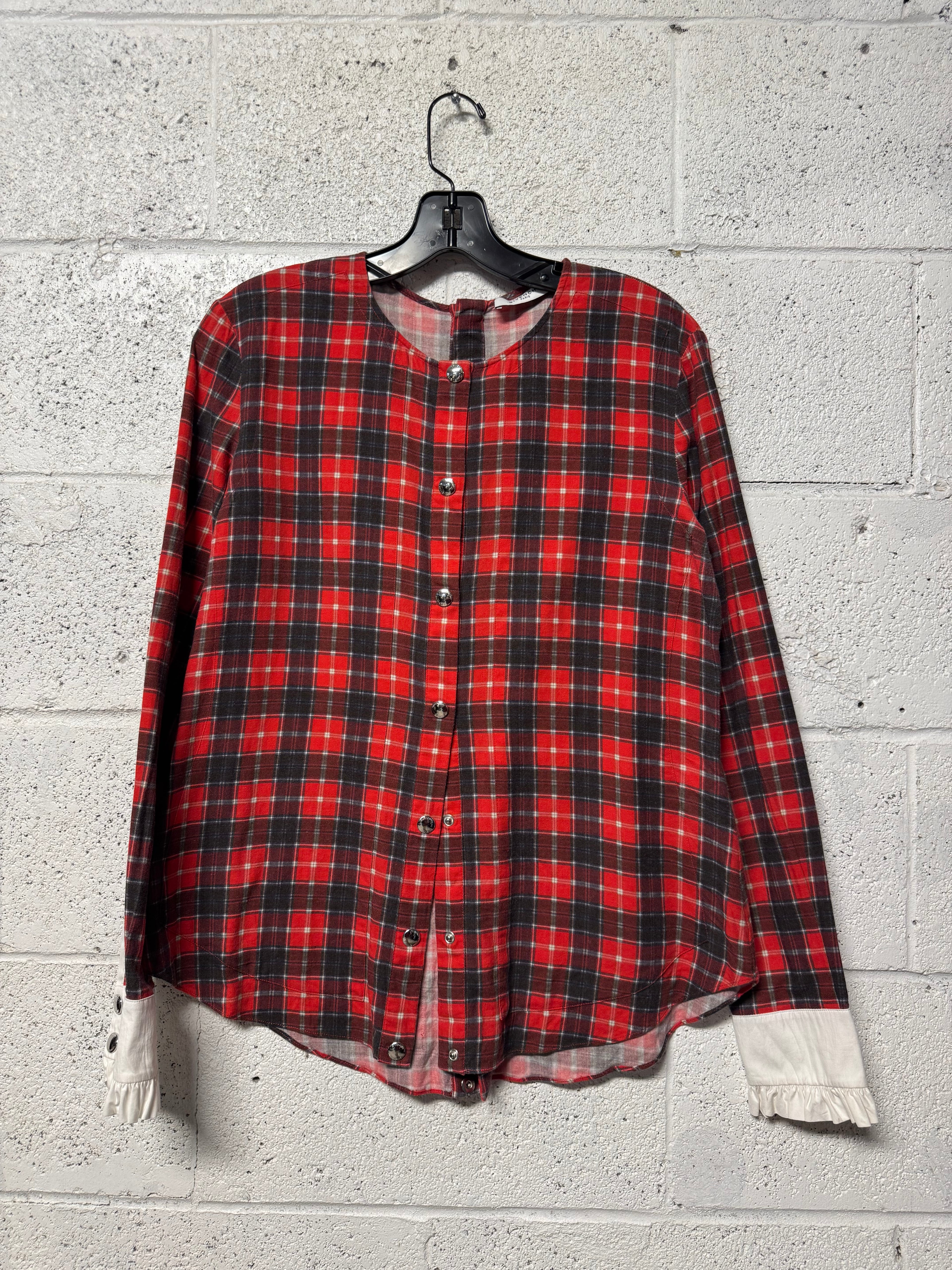 Chemise à carreaux rouge et noir Givenchy