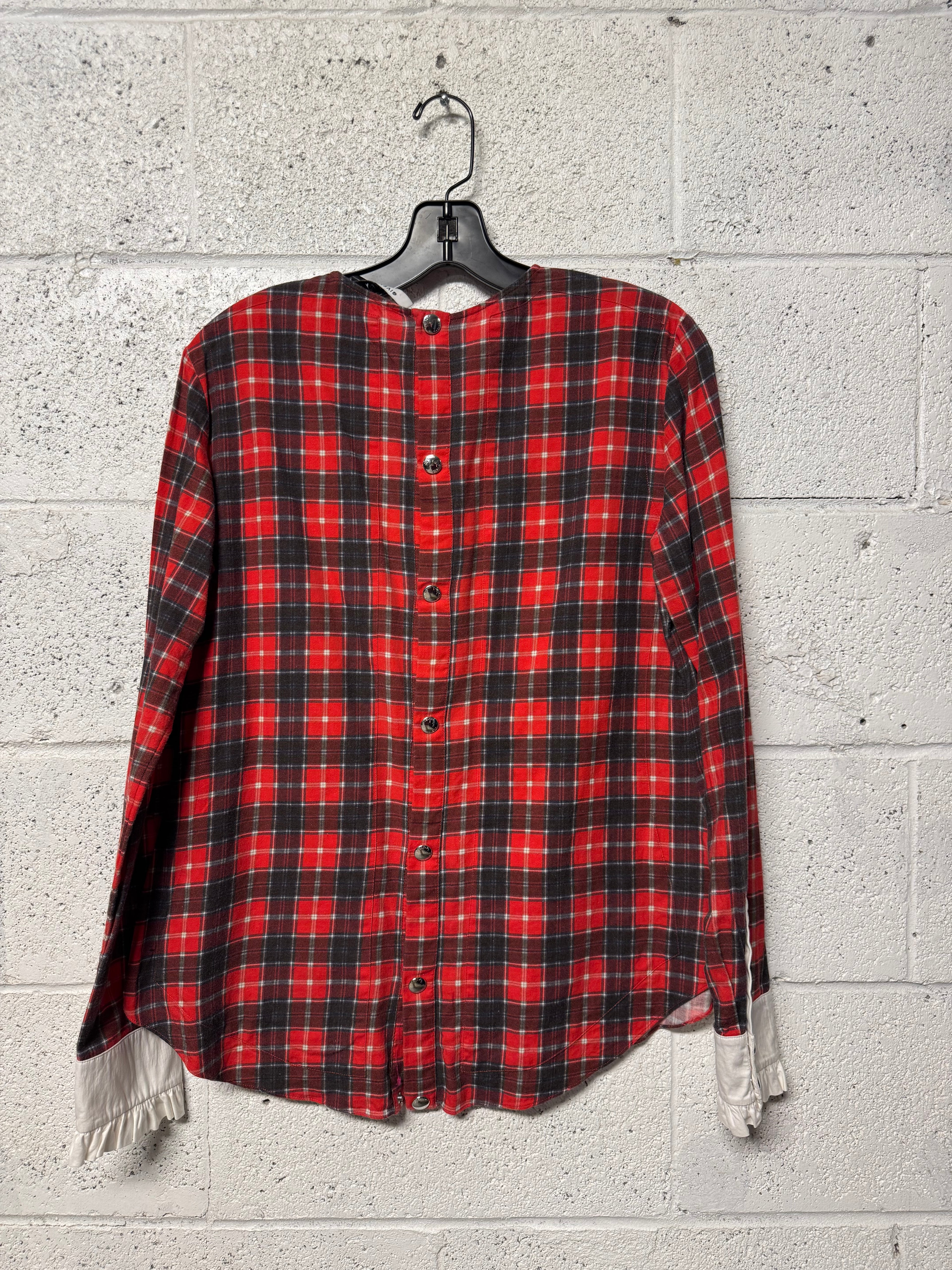 Chemise à carreaux rouge et noir Givenchy