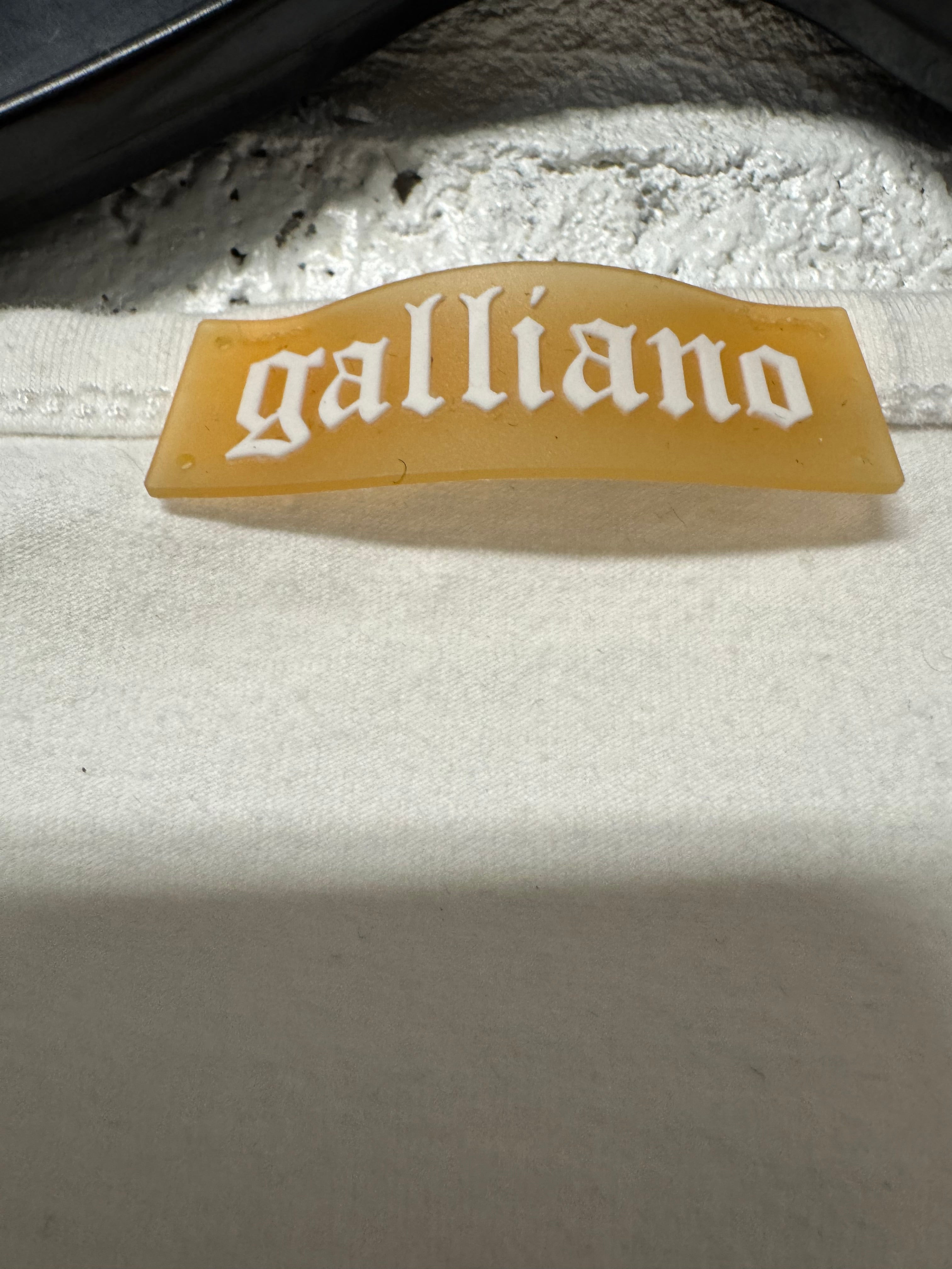 T-shirt Blanc Galiano Y2K