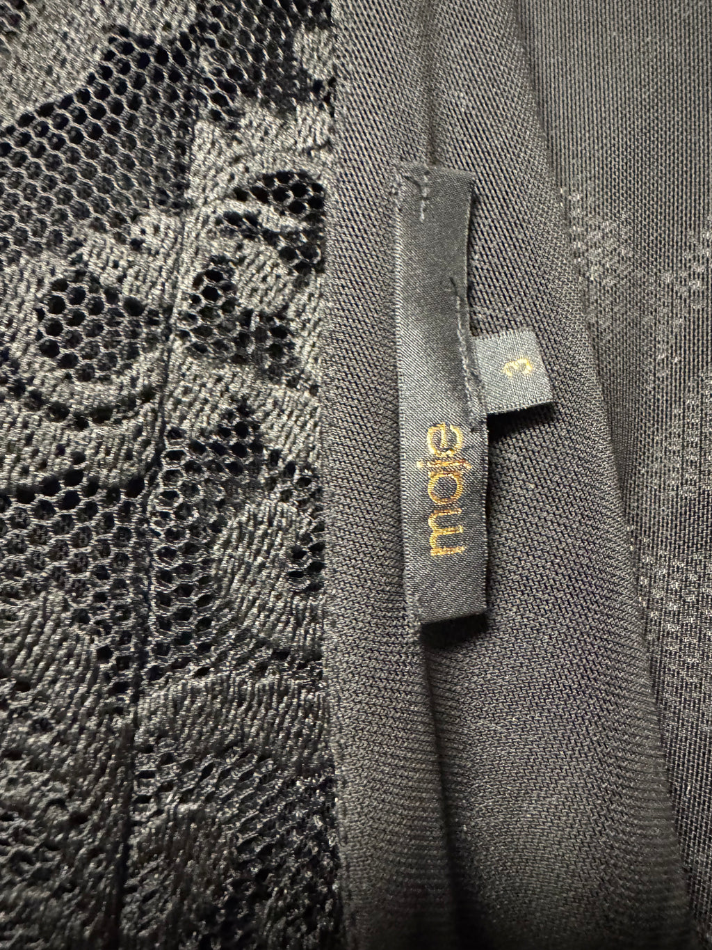 Robe Noire Maje