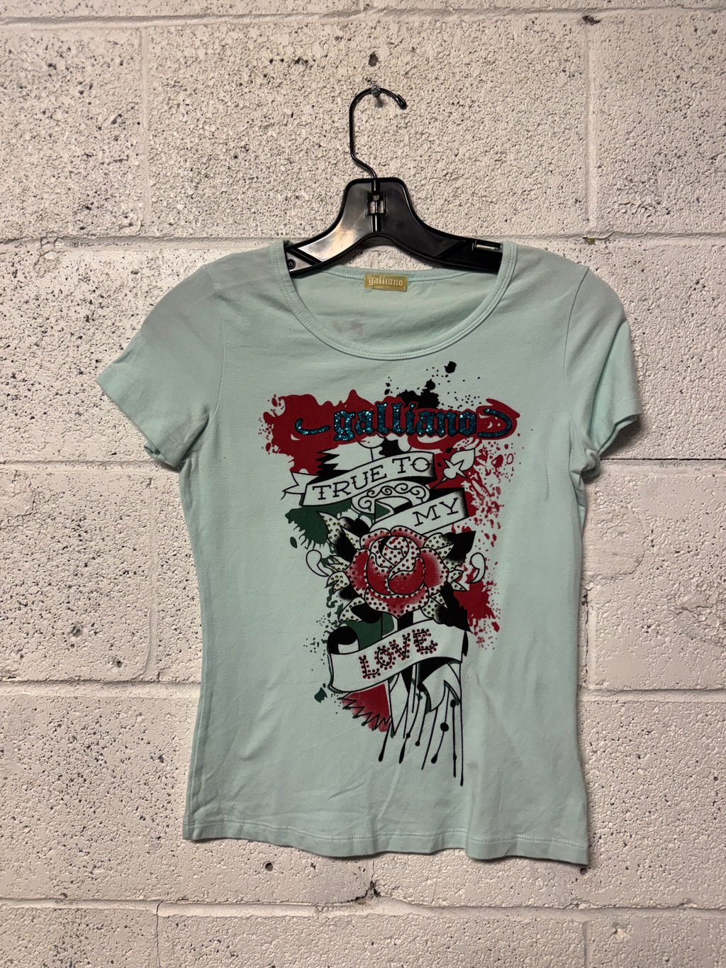 T-Shirt bleu Galiano Y2K