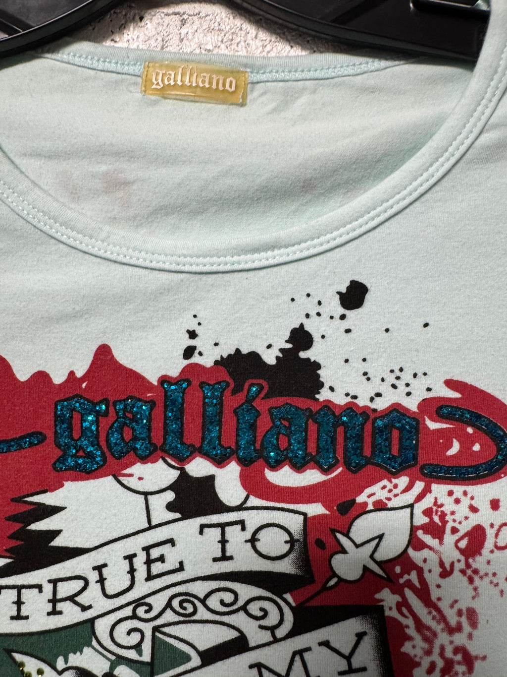 T-Shirt bleu Galiano Y2K