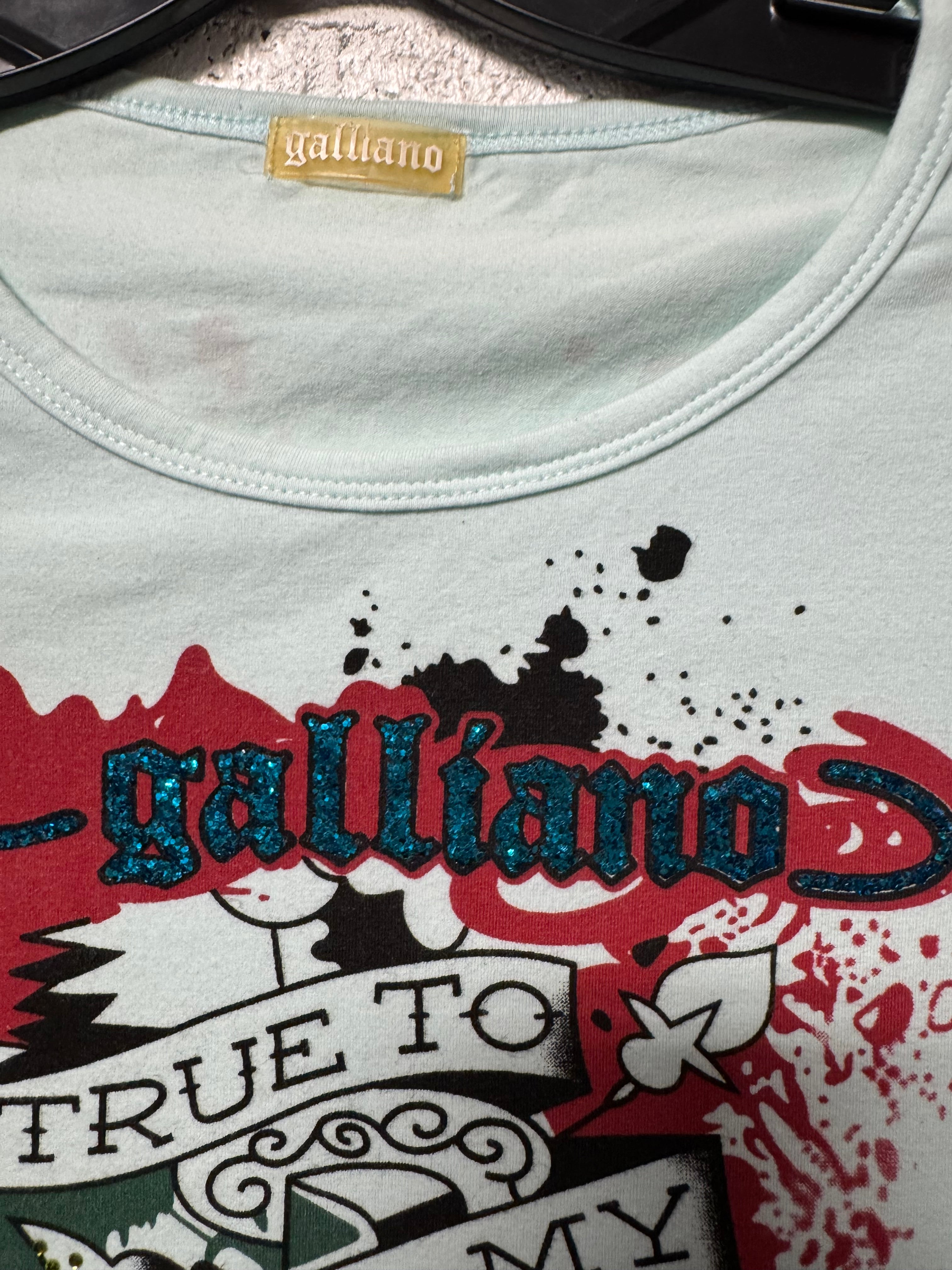 T-Shirt bleu Galiano Y2K