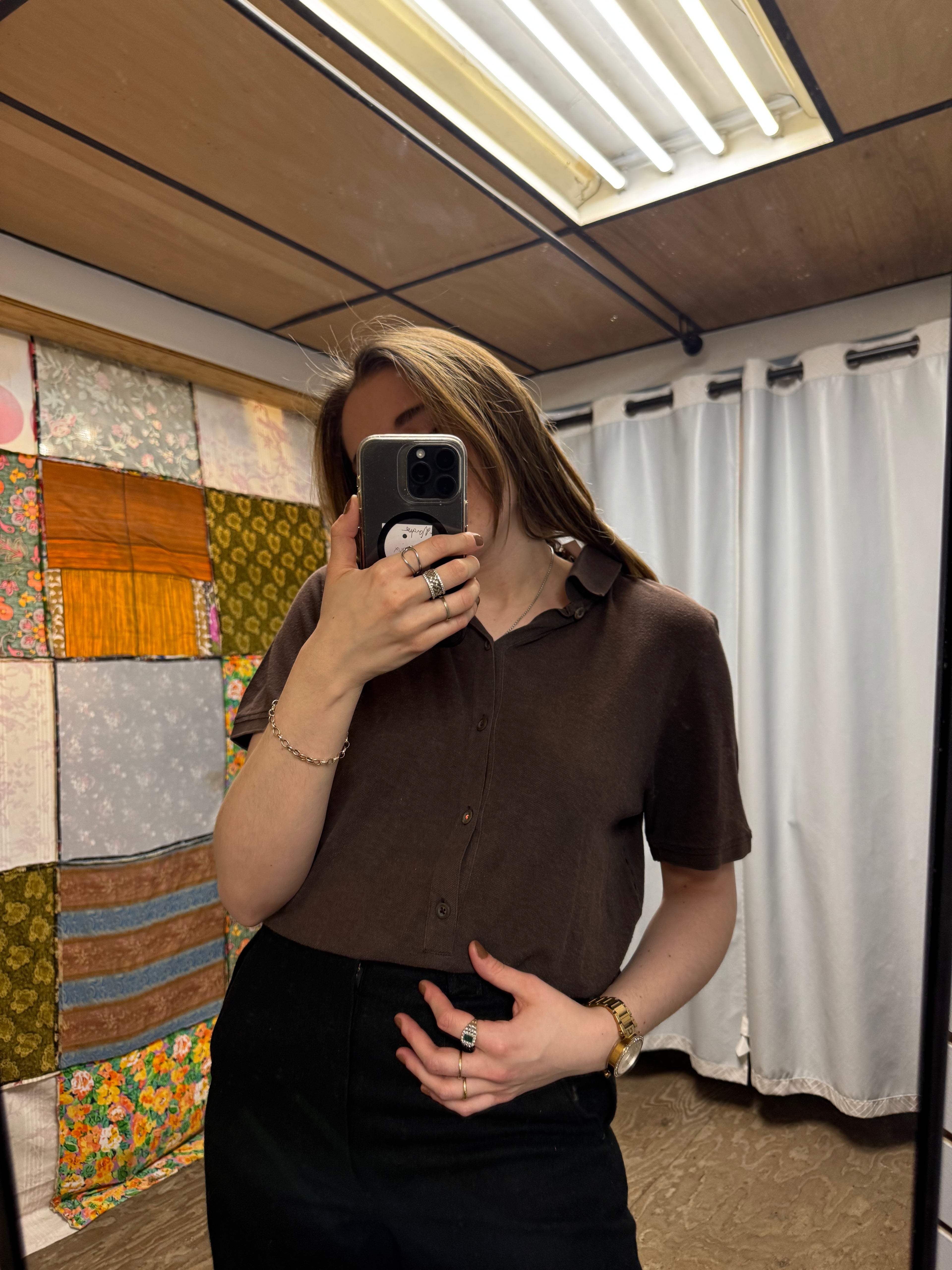 T-Shirt marron Hugo Boss
