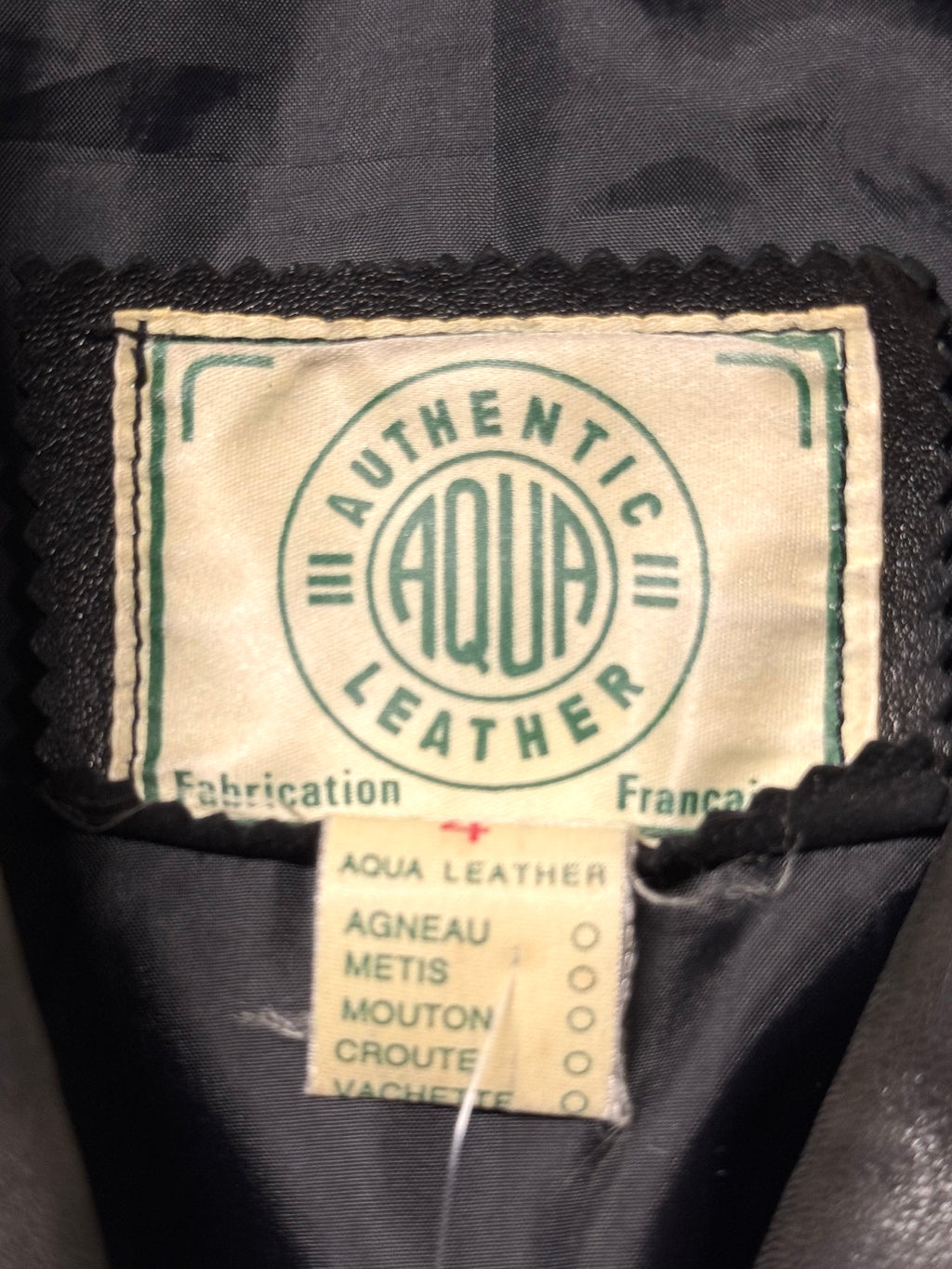 Veste en Cuir Aqua