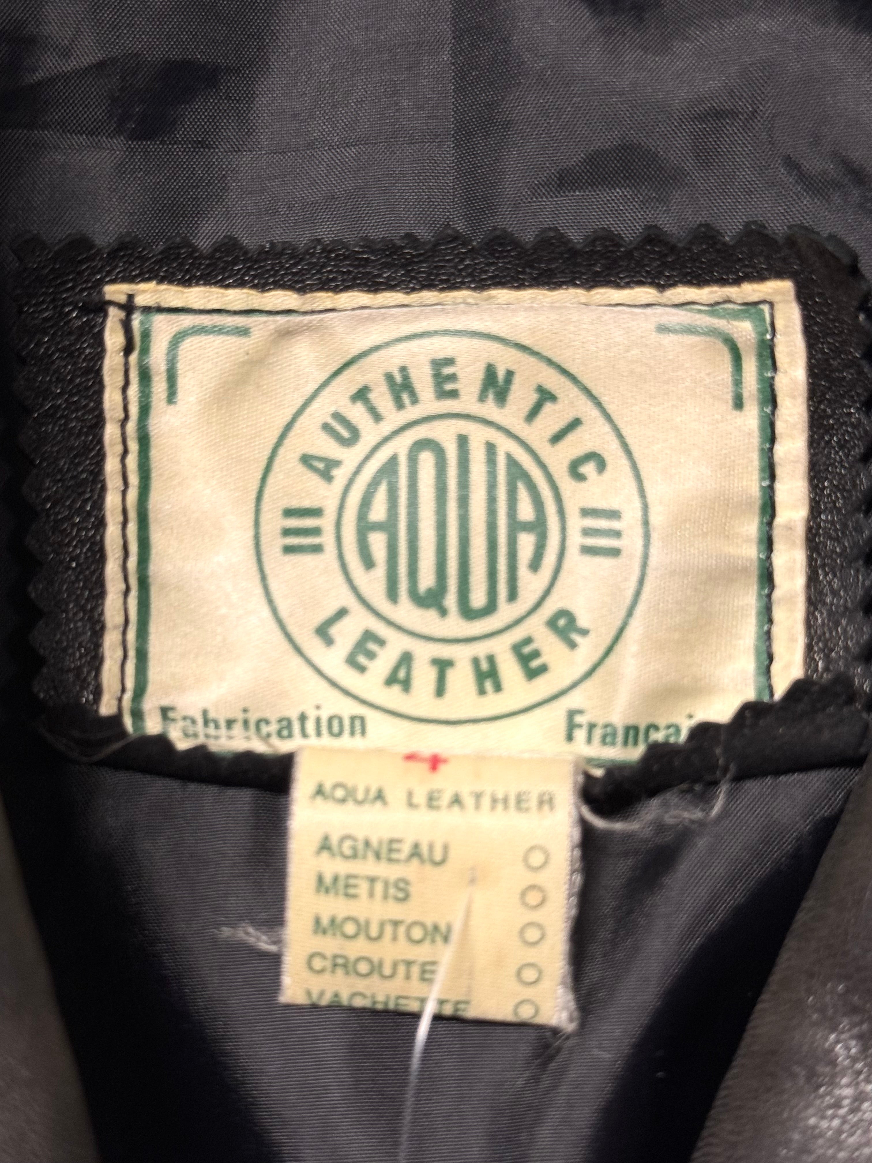 Veste en Cuir Aqua