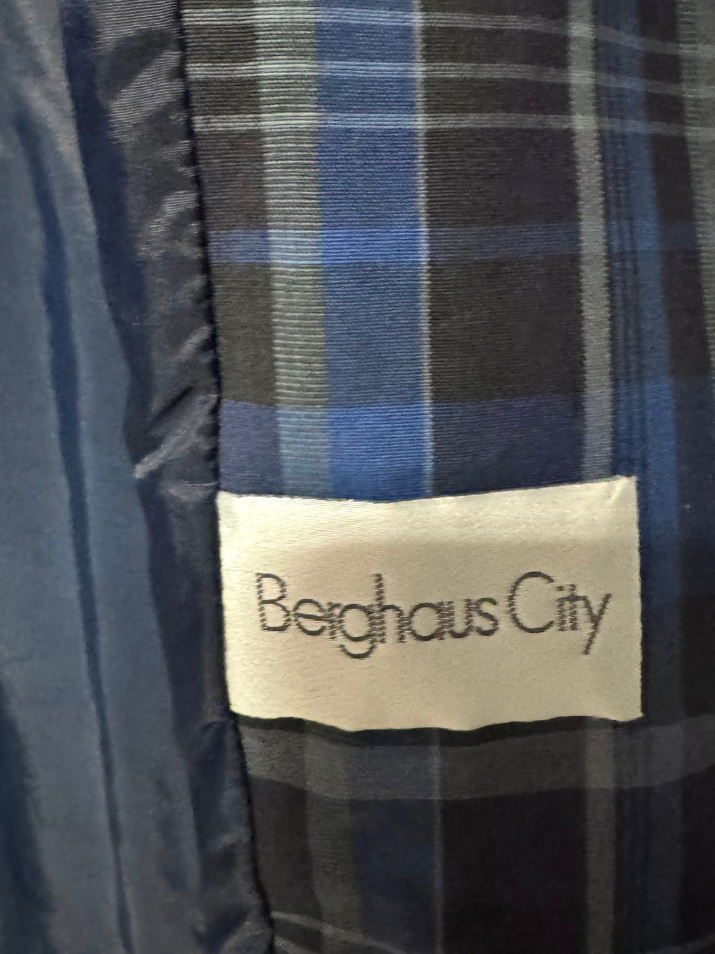 Veste bleu à Carreaux Berghaus City Années 90