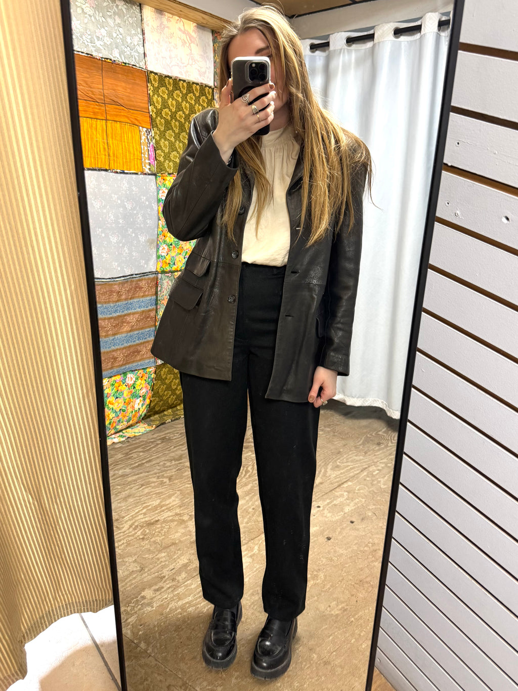 Veste en Cuir Aqua