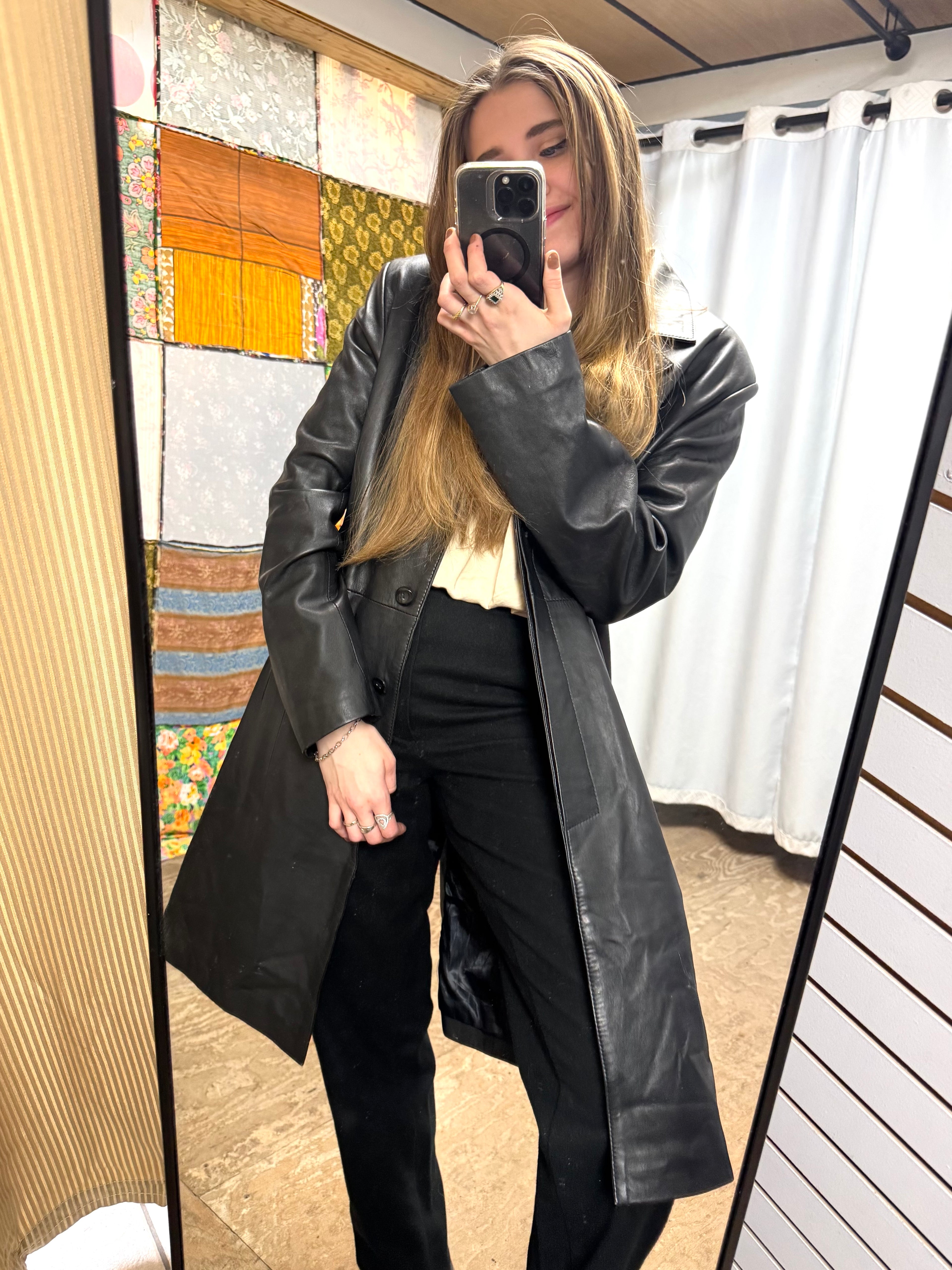 Veste en cuir Fred Steven