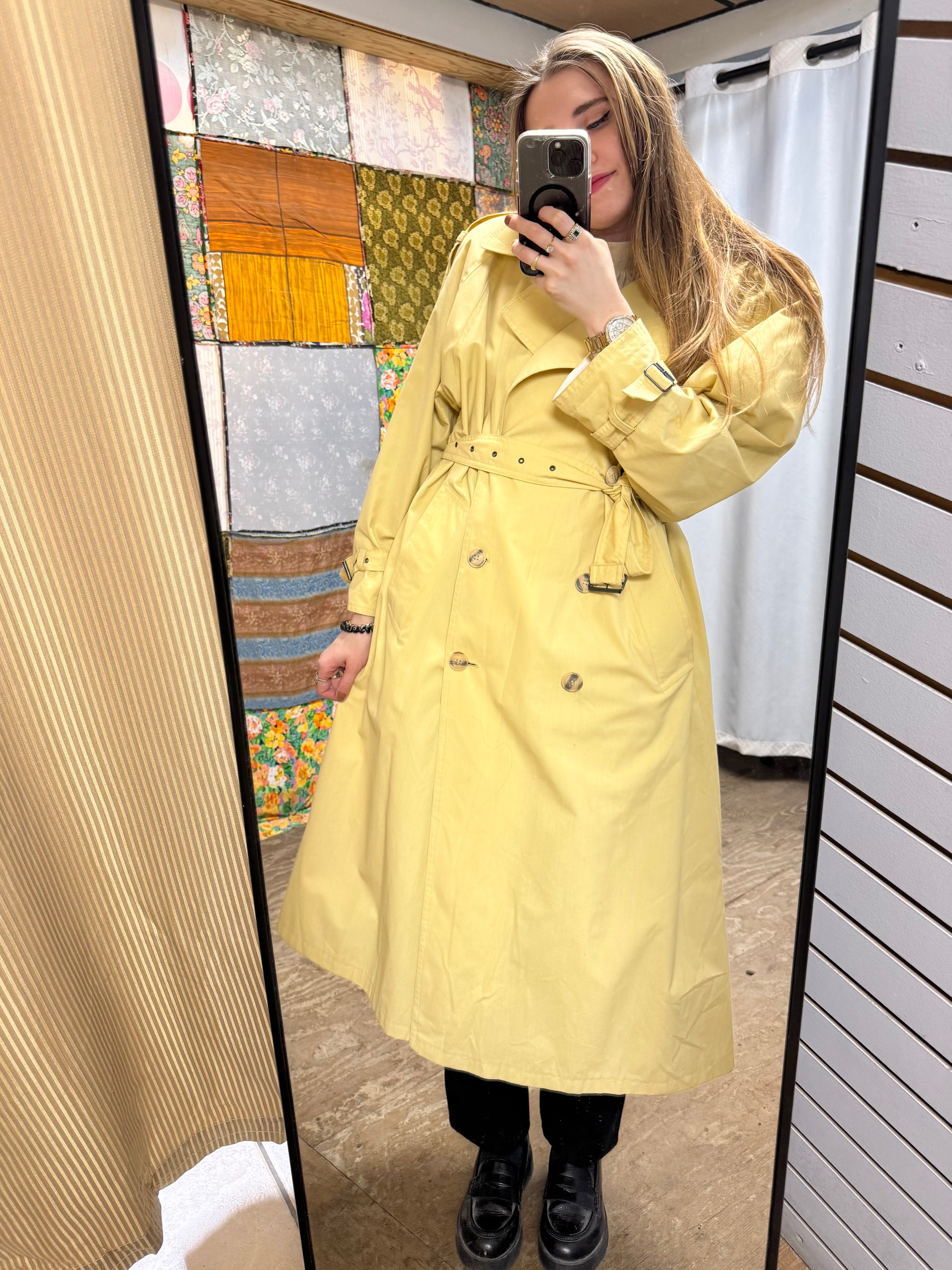 Imperméable Jaune Années 80