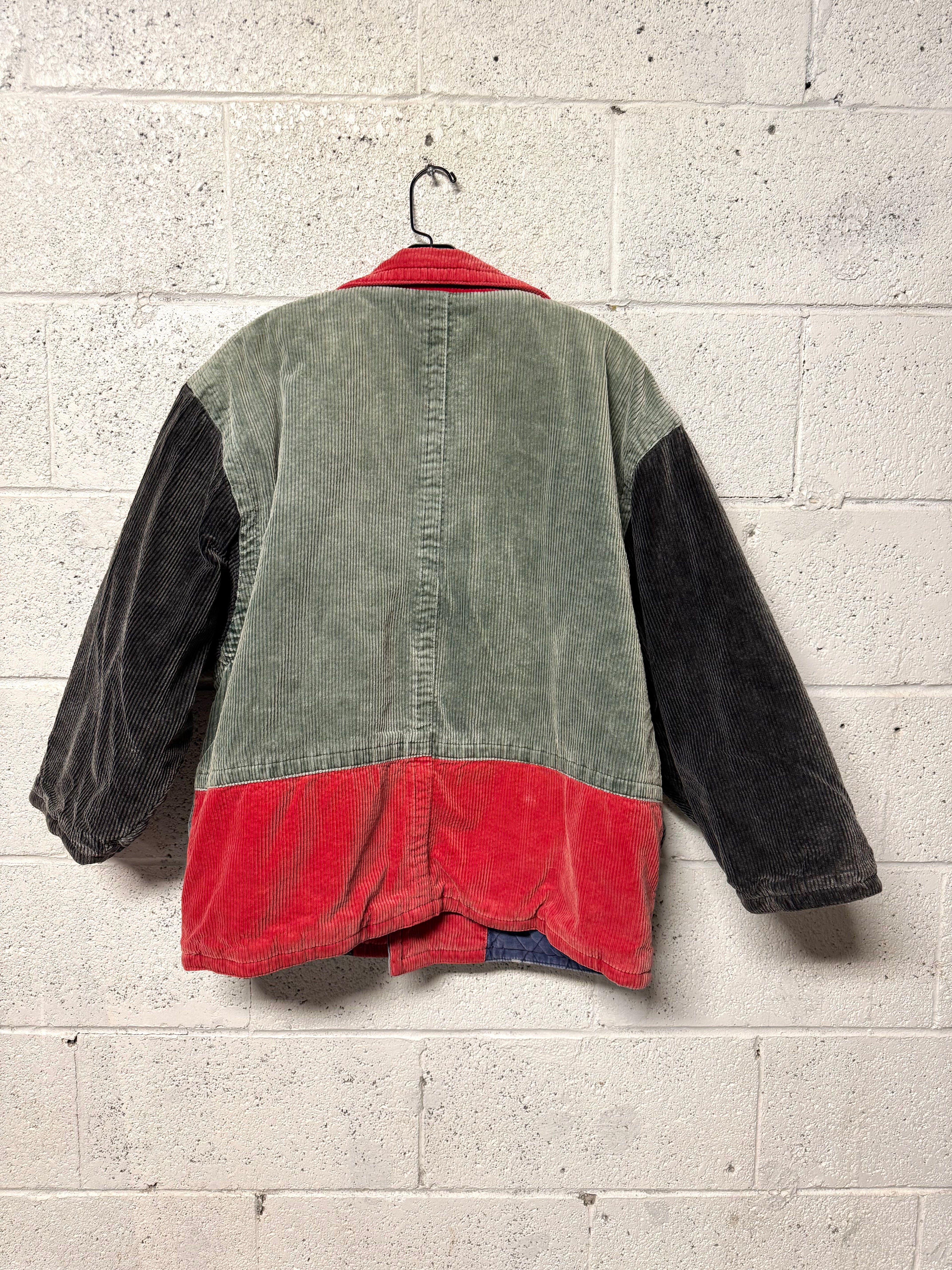 Veste Multicolore Naf Naf Côtelé Années 80