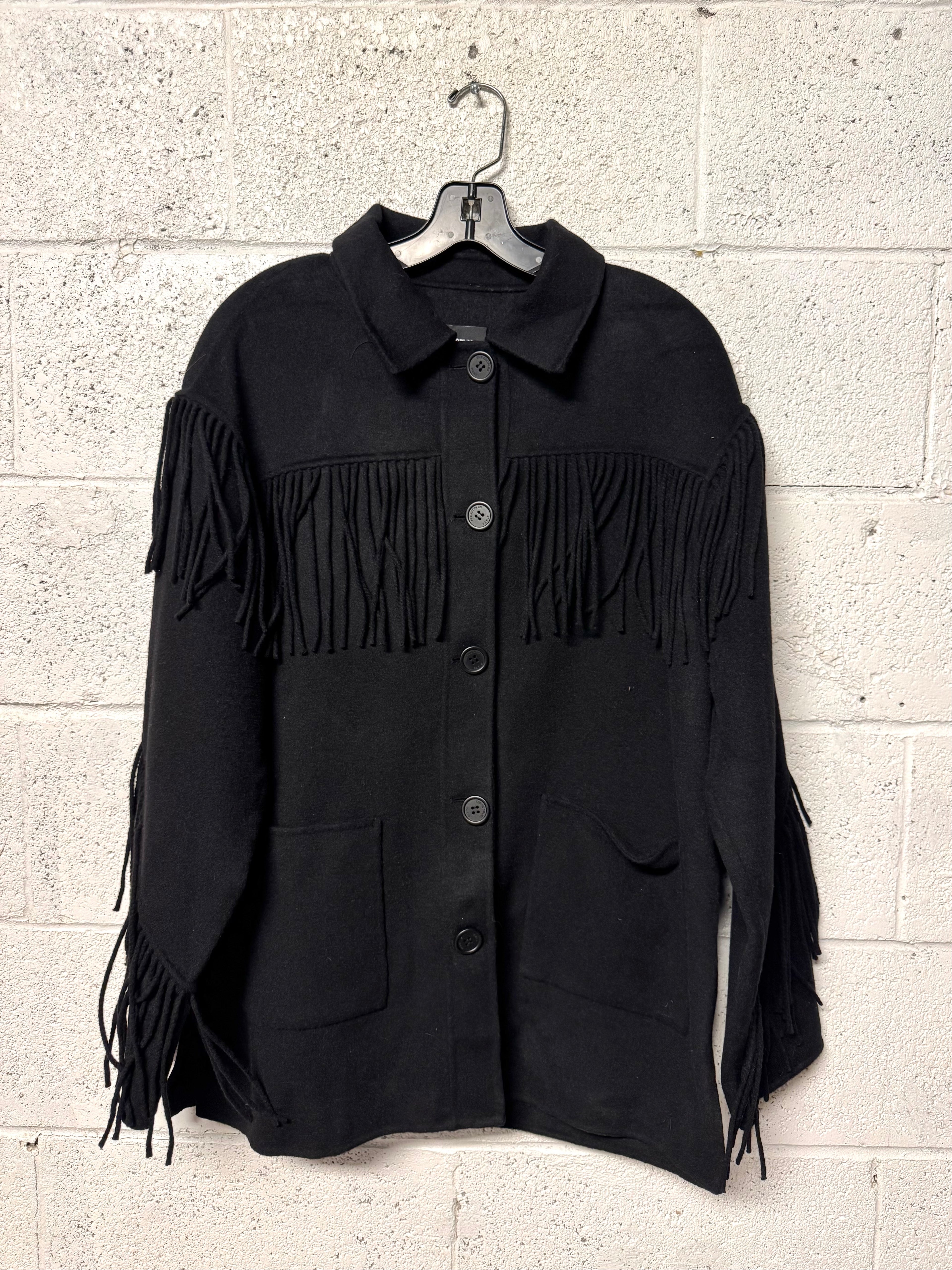 Veste Effet Poncho The Kooples Noir