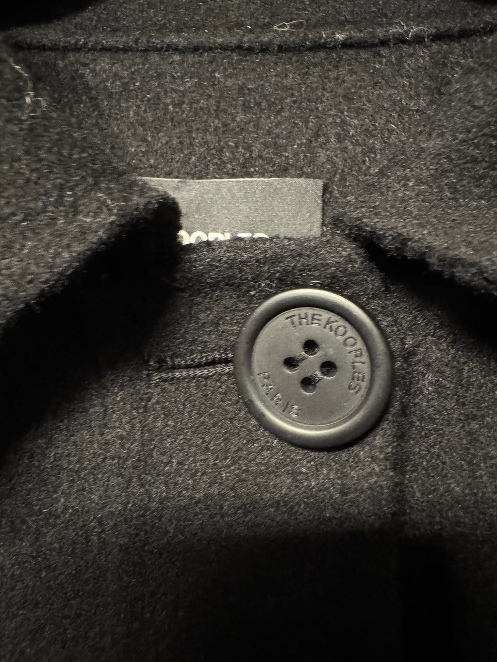 Veste Effet Poncho The Kooples Noir