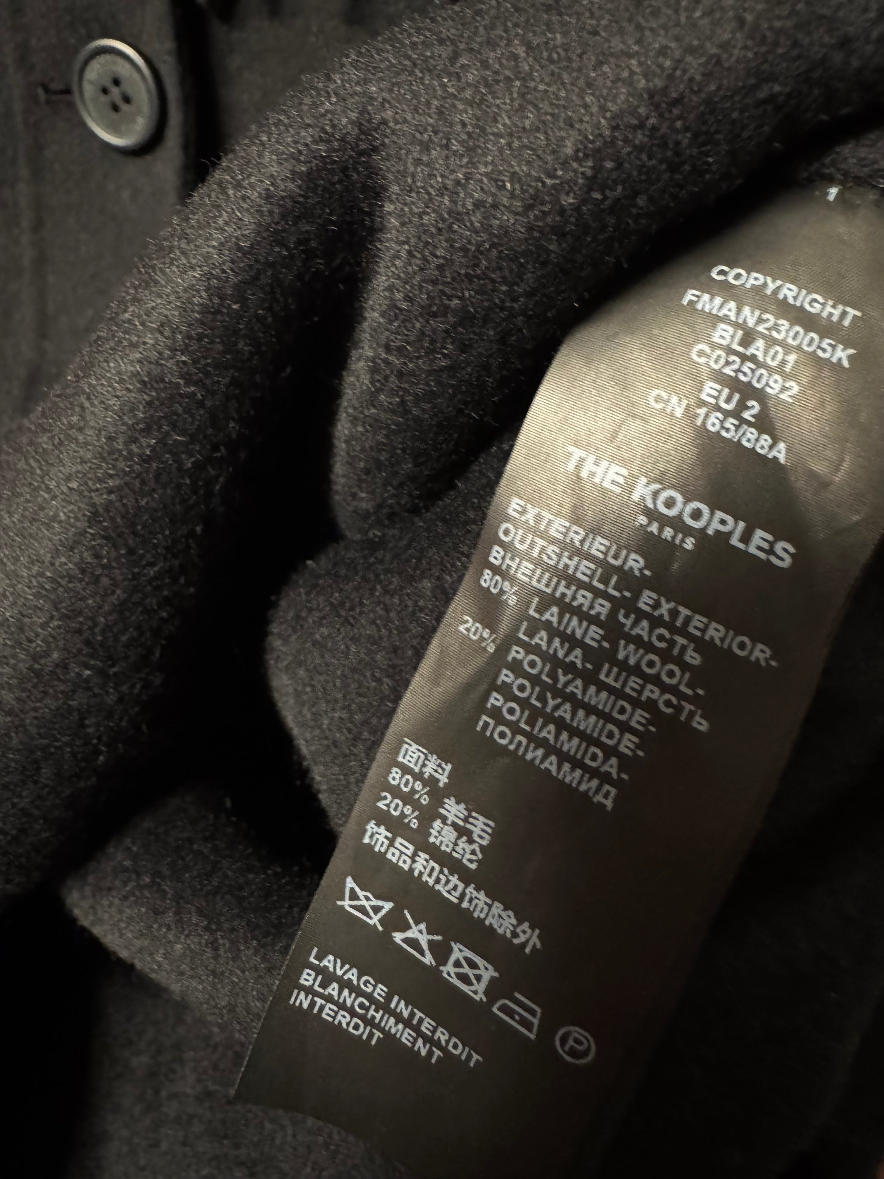Veste Effet Poncho The Kooples Noir