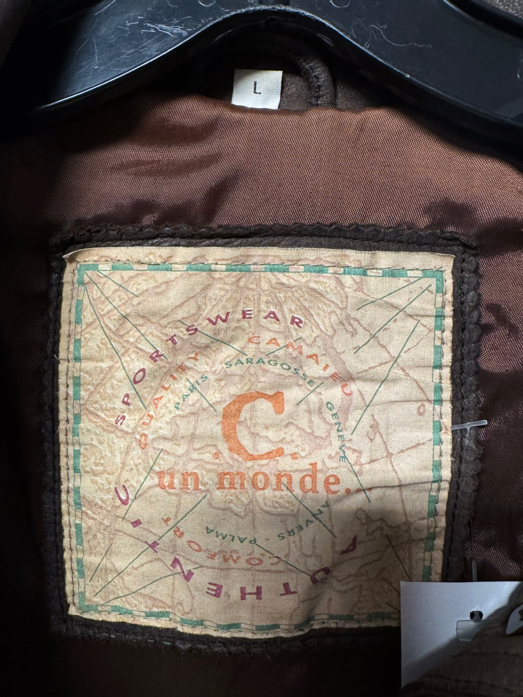 Veste en Cuir Marron C un Monde…