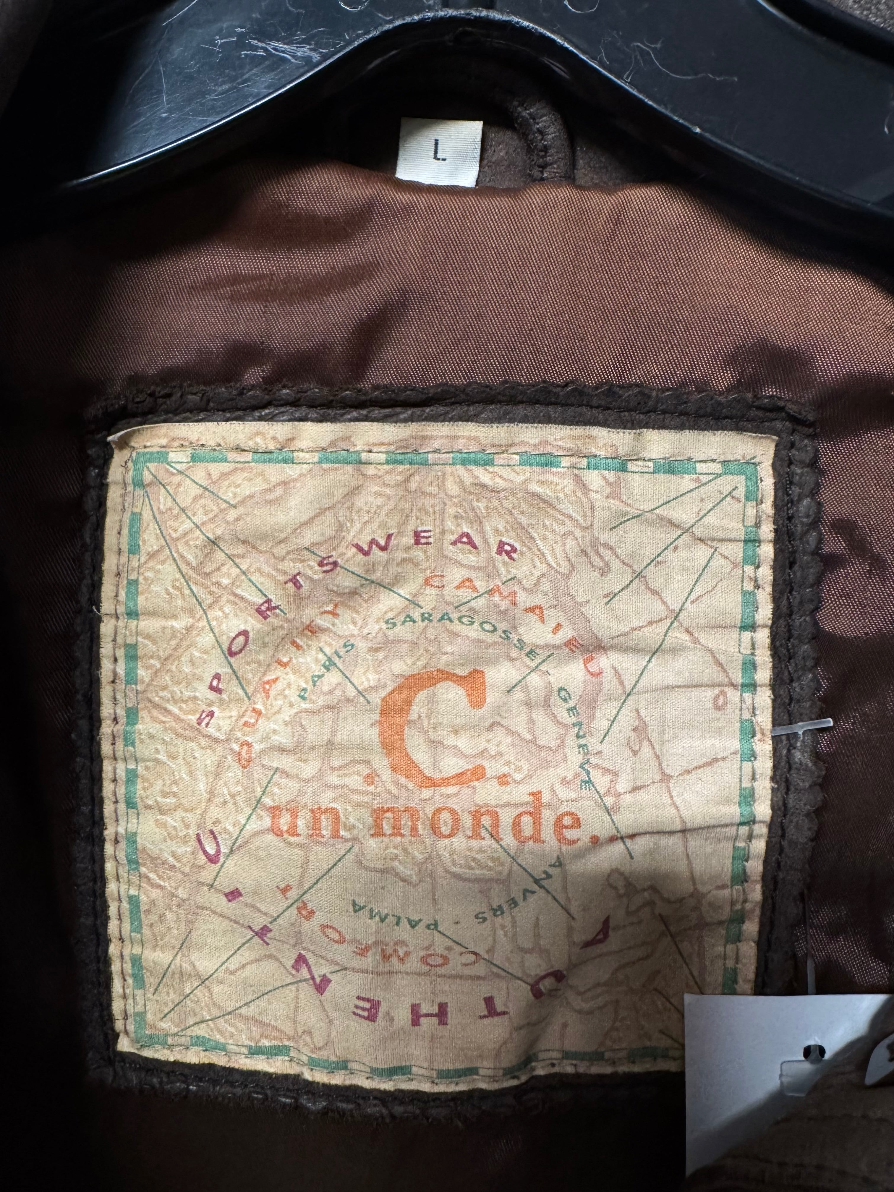 Veste en Cuir Marron C un Monde…