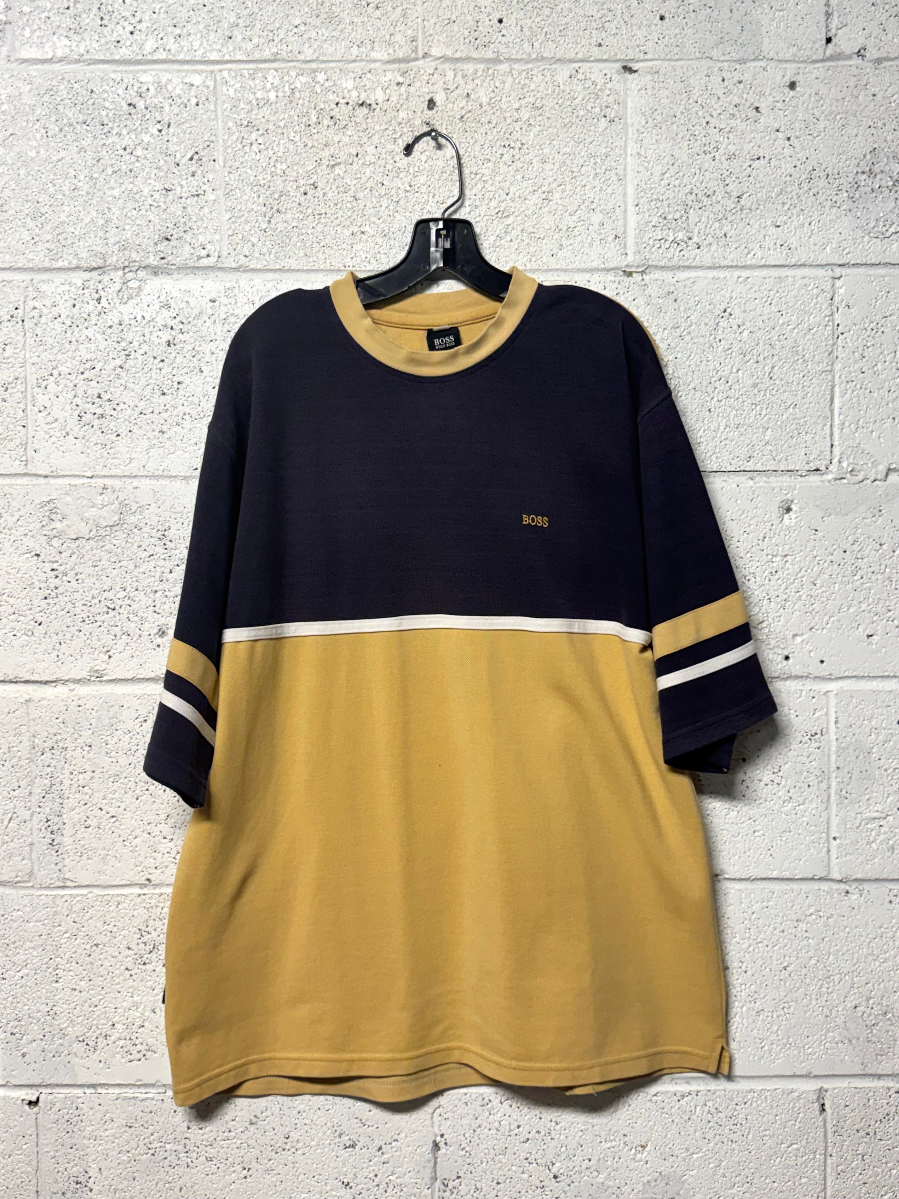 T-shirt Hugo Boss Bleu Jaune