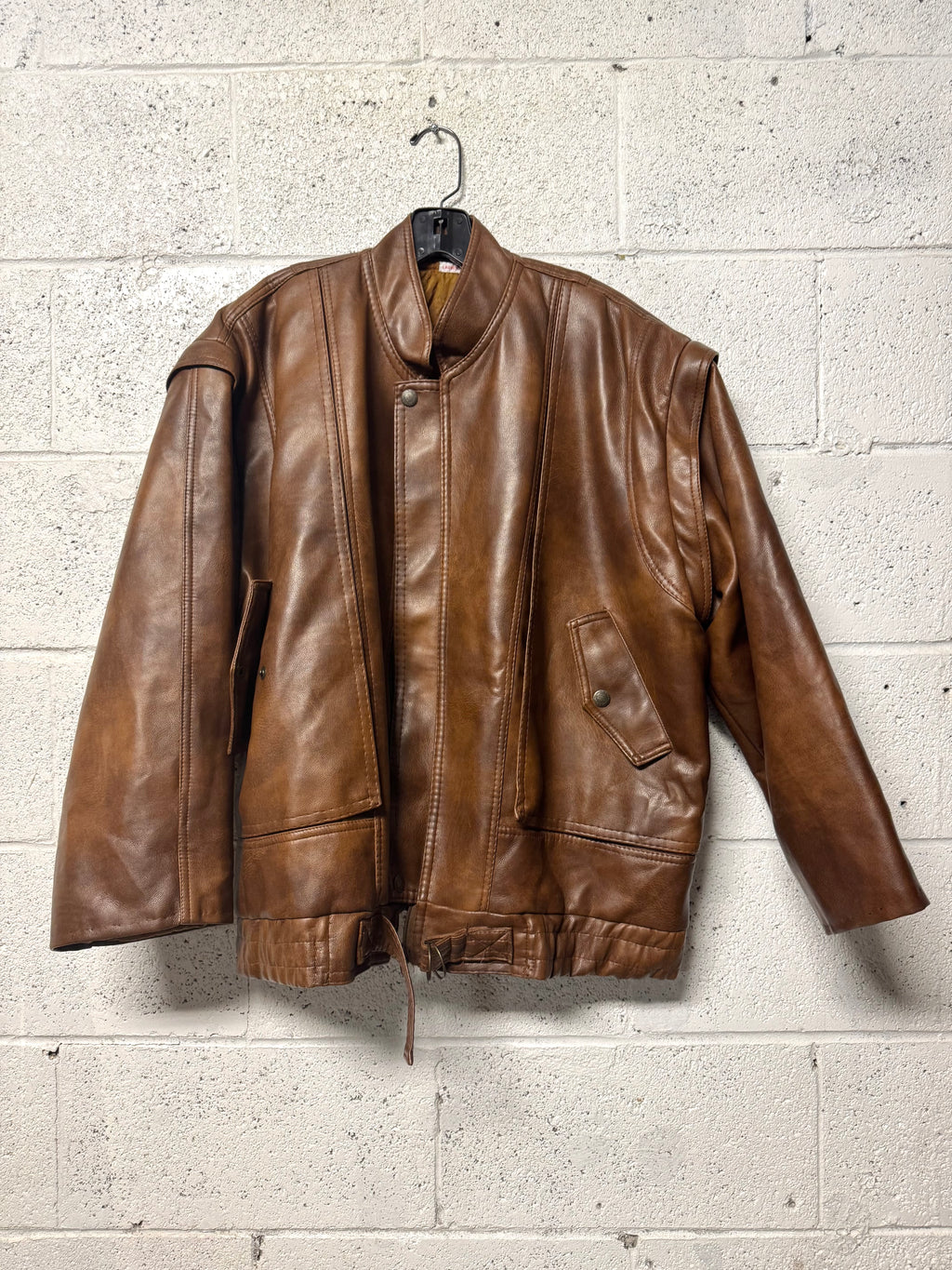 Veste en Cuir Nicola d’Angelo marron