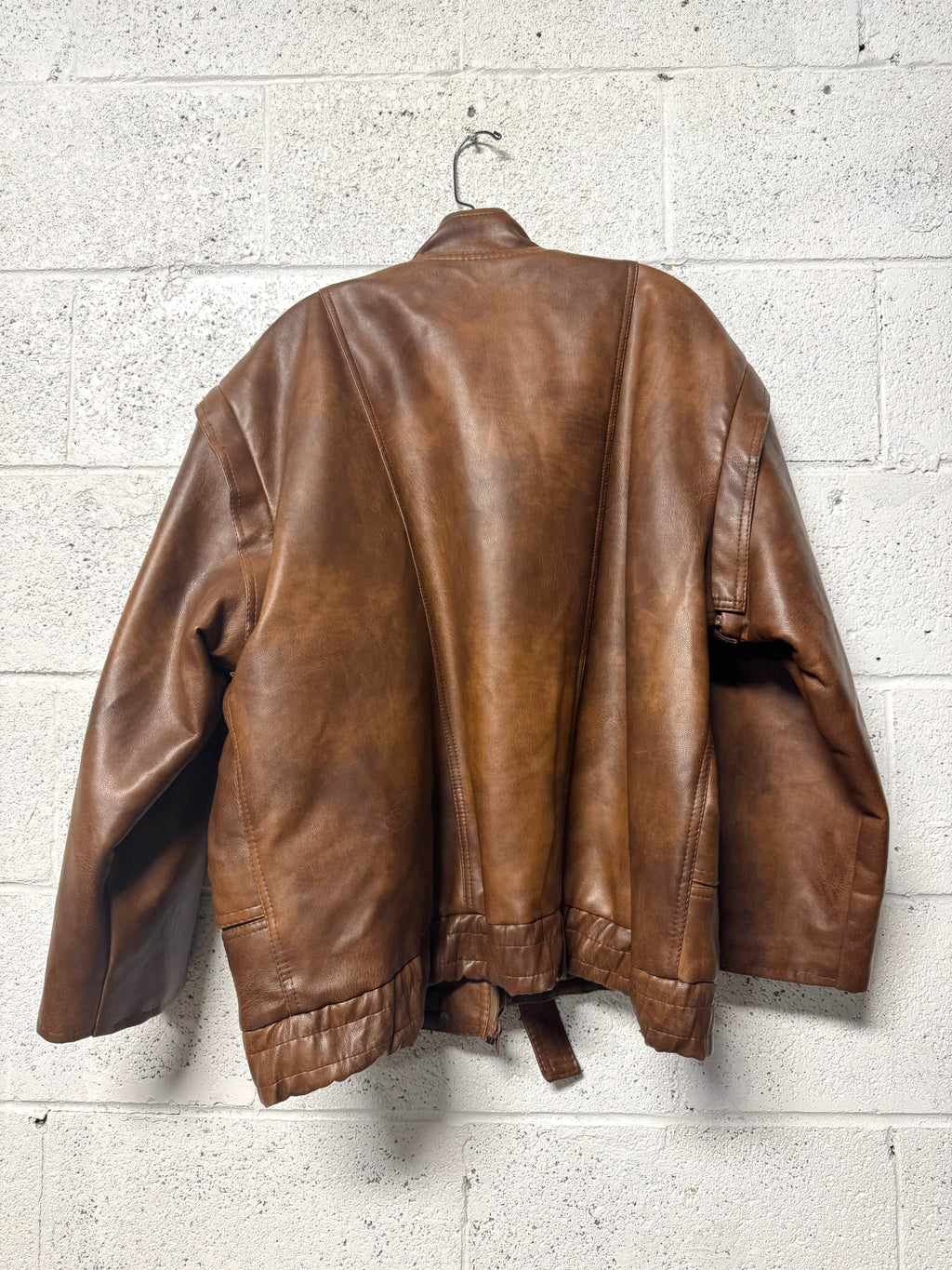 Veste en Cuir Nicola d’Angelo marron