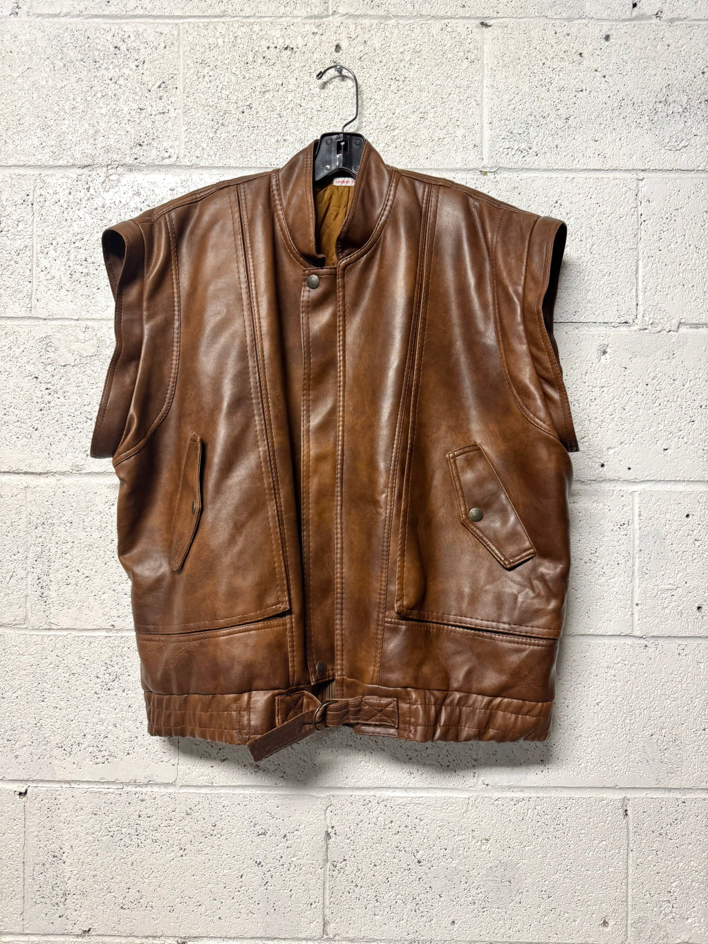 Veste en Cuir Nicola d’Angelo marron
