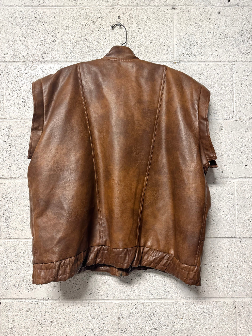 Veste en Cuir Nicola d’Angelo marron