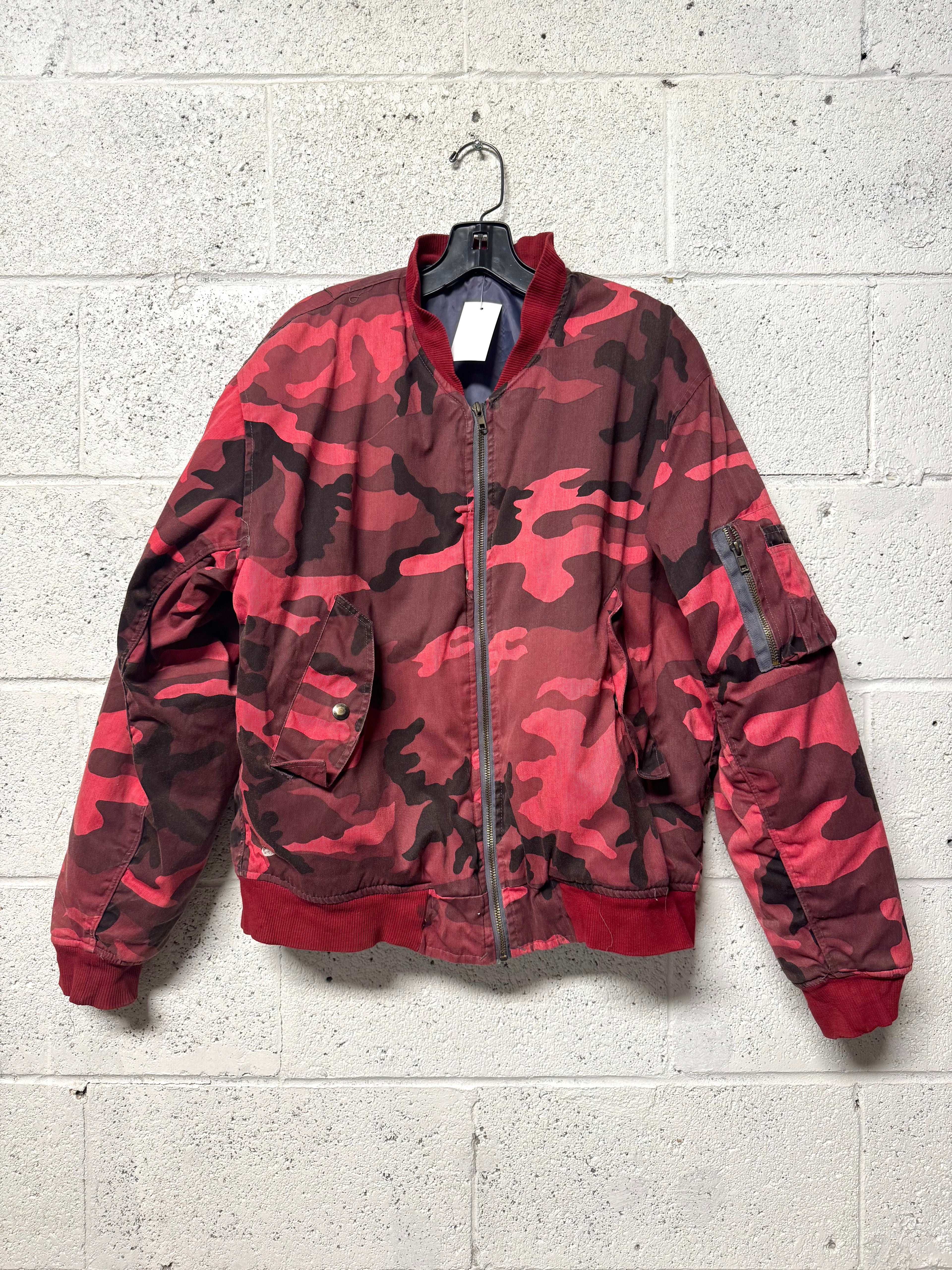 Veste Militaire Camouflage Rouge