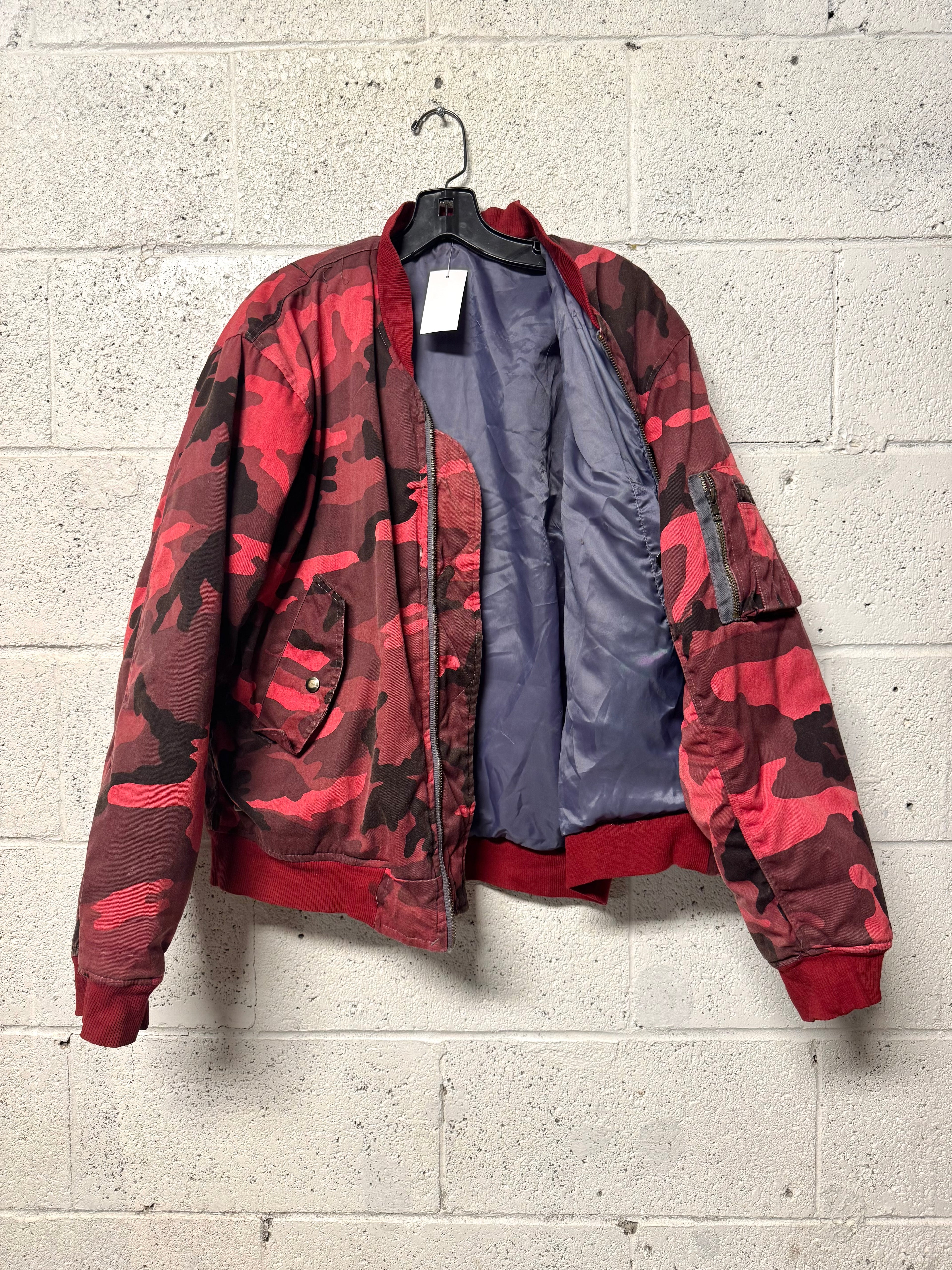 Veste Militaire Camouflage Rouge