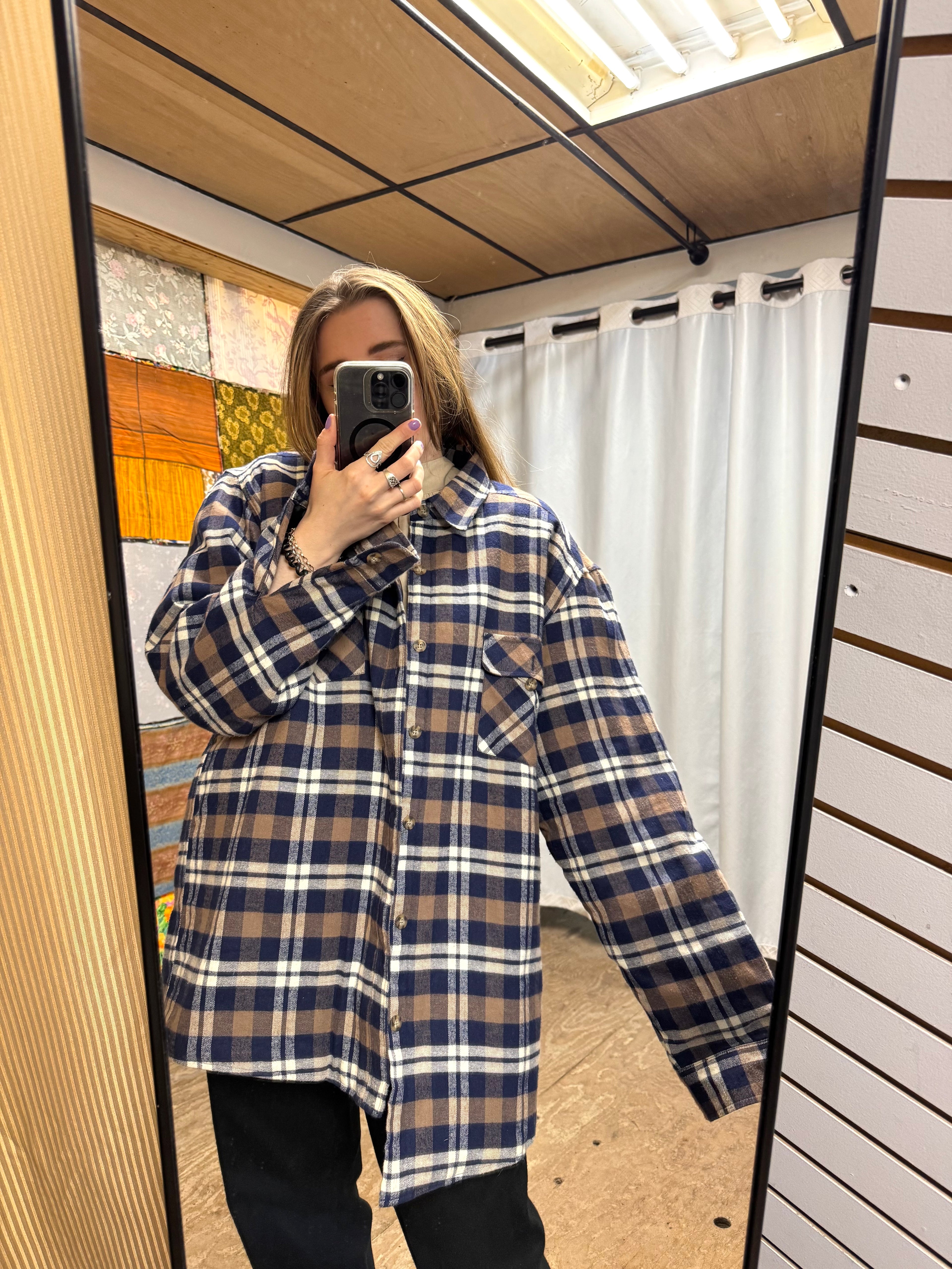 Surchemise à Carreaux Intérieur Matelassé