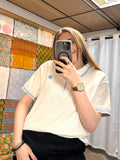 Polo MZGZ Brand Blanc Bleu