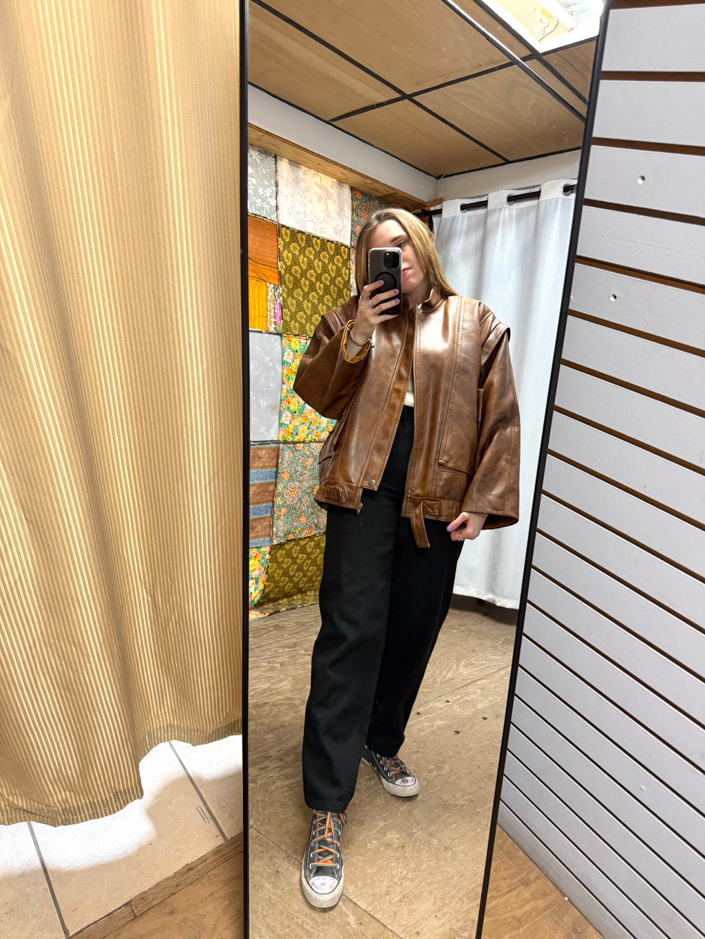 Veste en Cuir Nicola d’Angelo marron