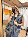 Veste sans Manche en Jean MG Rui Chang