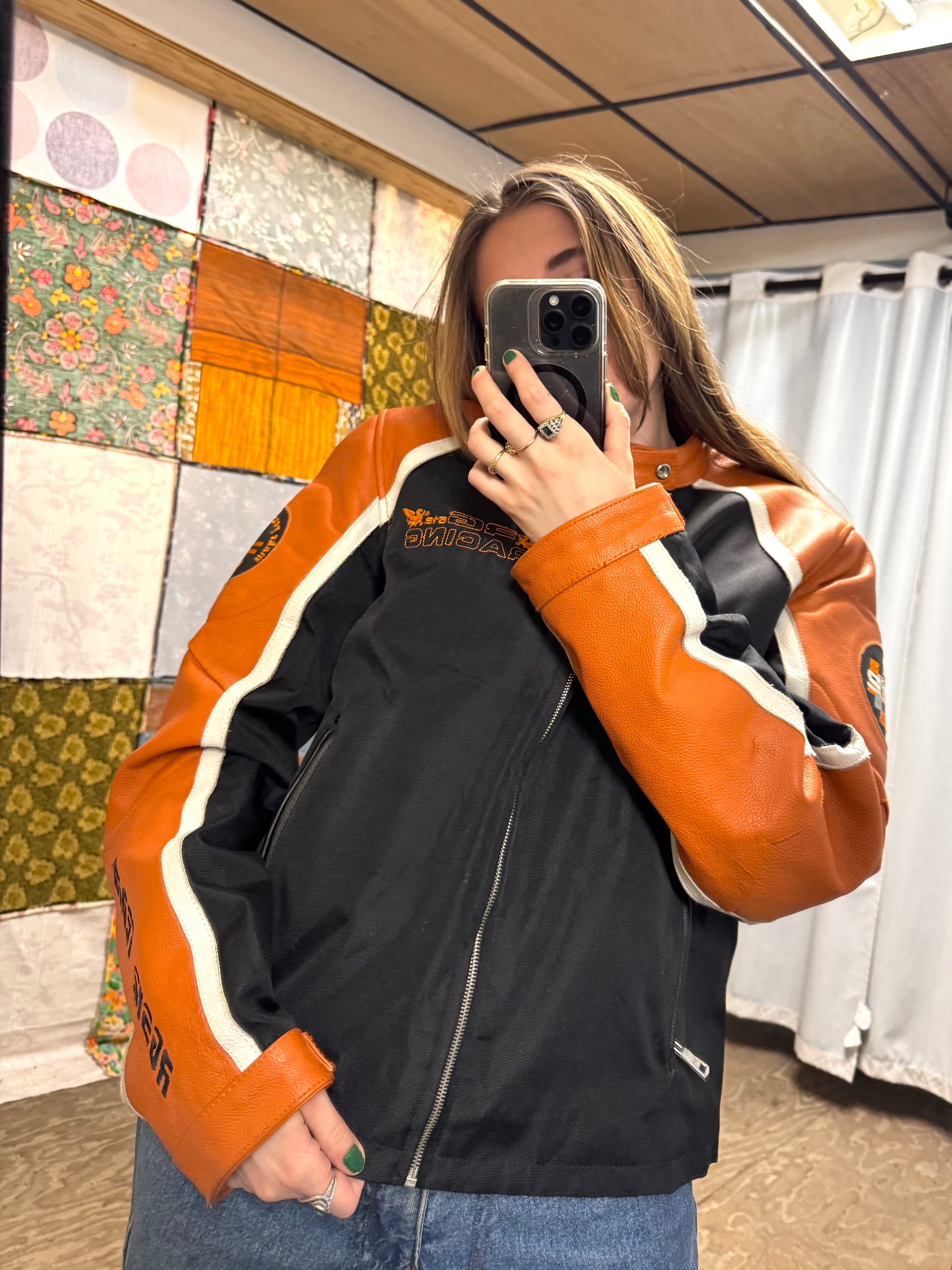 Veste Racing RG 312 Noir et Orange