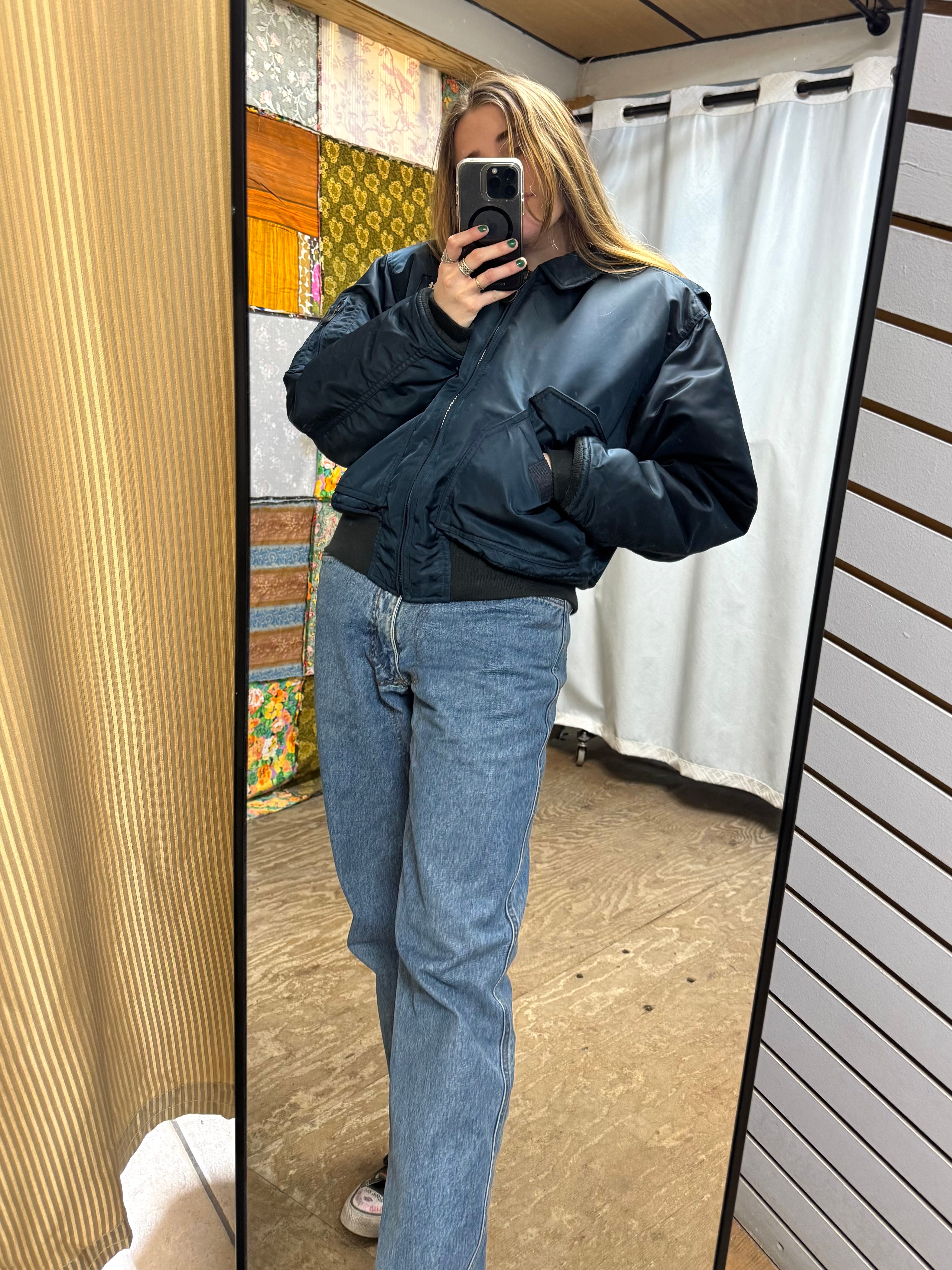 Veste Schott Bleu Marine