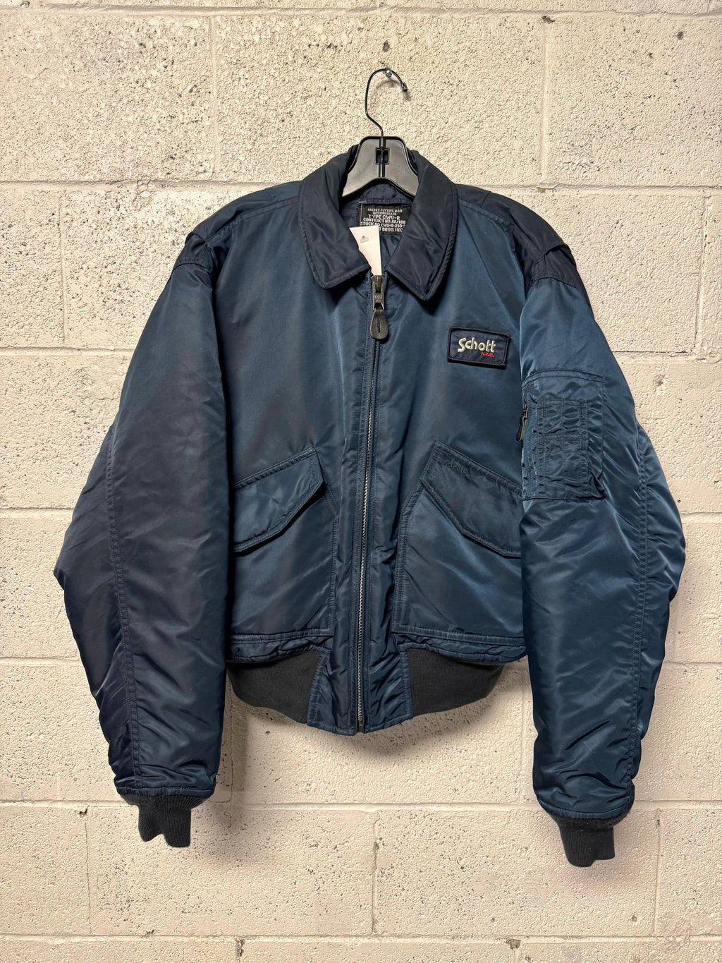 Veste Schott Bleu Marine