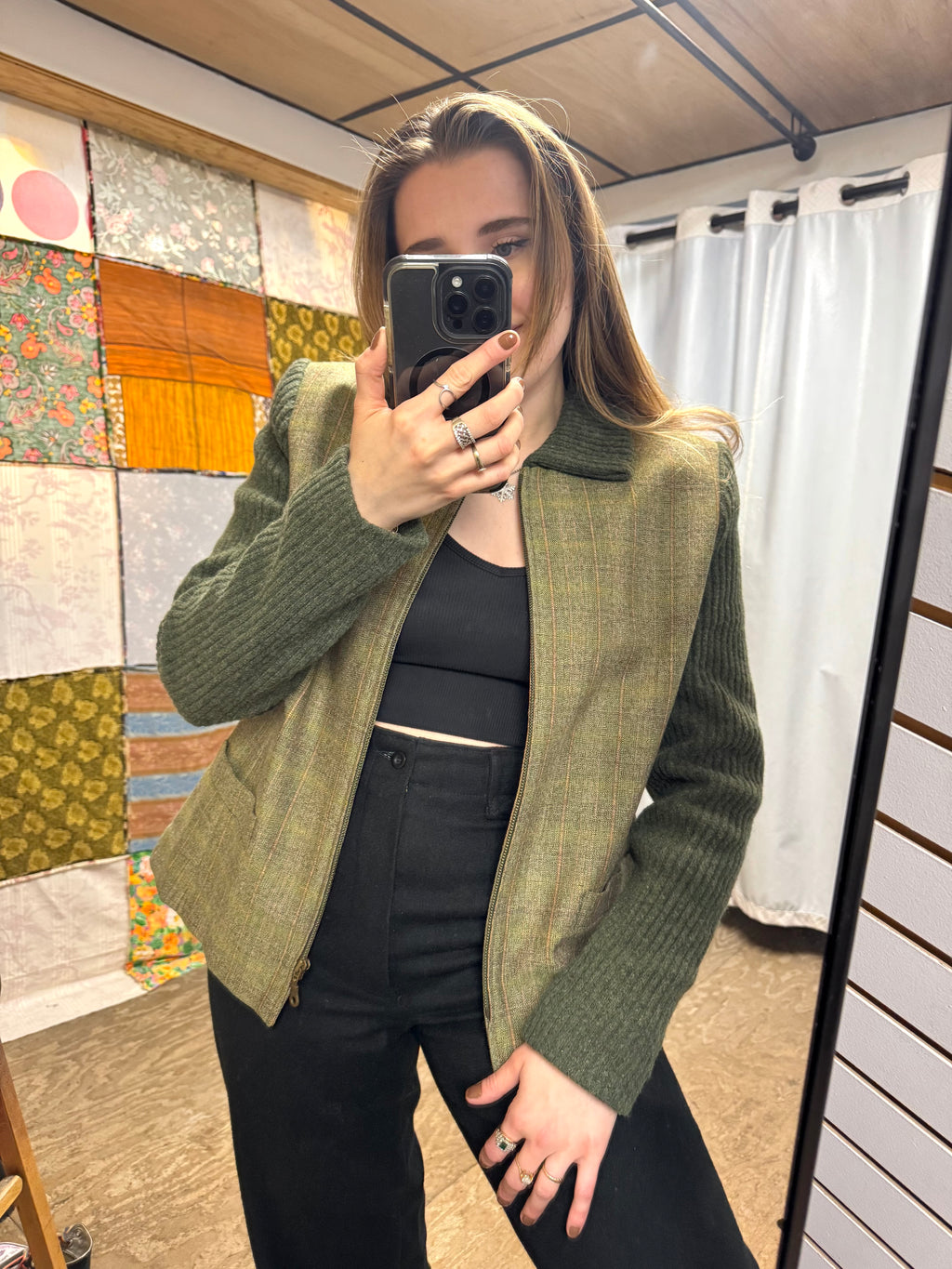 Veste hiver verte Gérard Pasquier